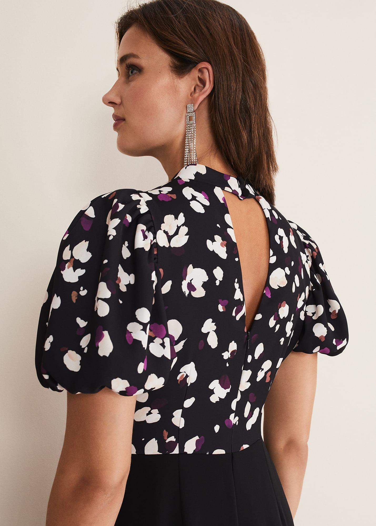 Paulina Puff Sleeve Animal Jumpsuit