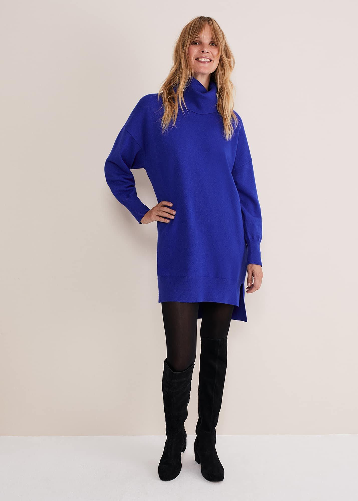 Cecilia Cowl Neck Jumper Dress