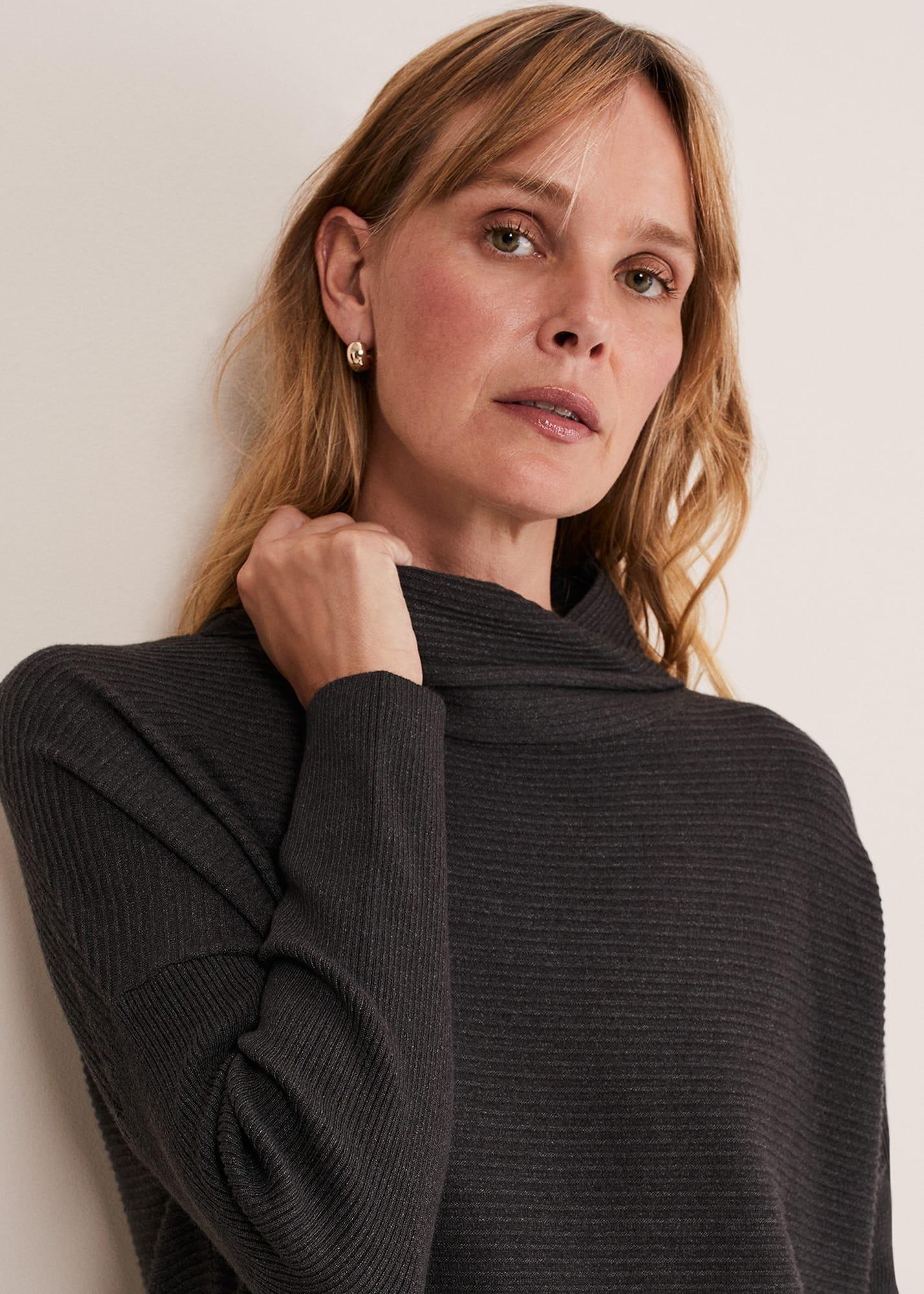 Jocelin Roll Neck Knit Dress