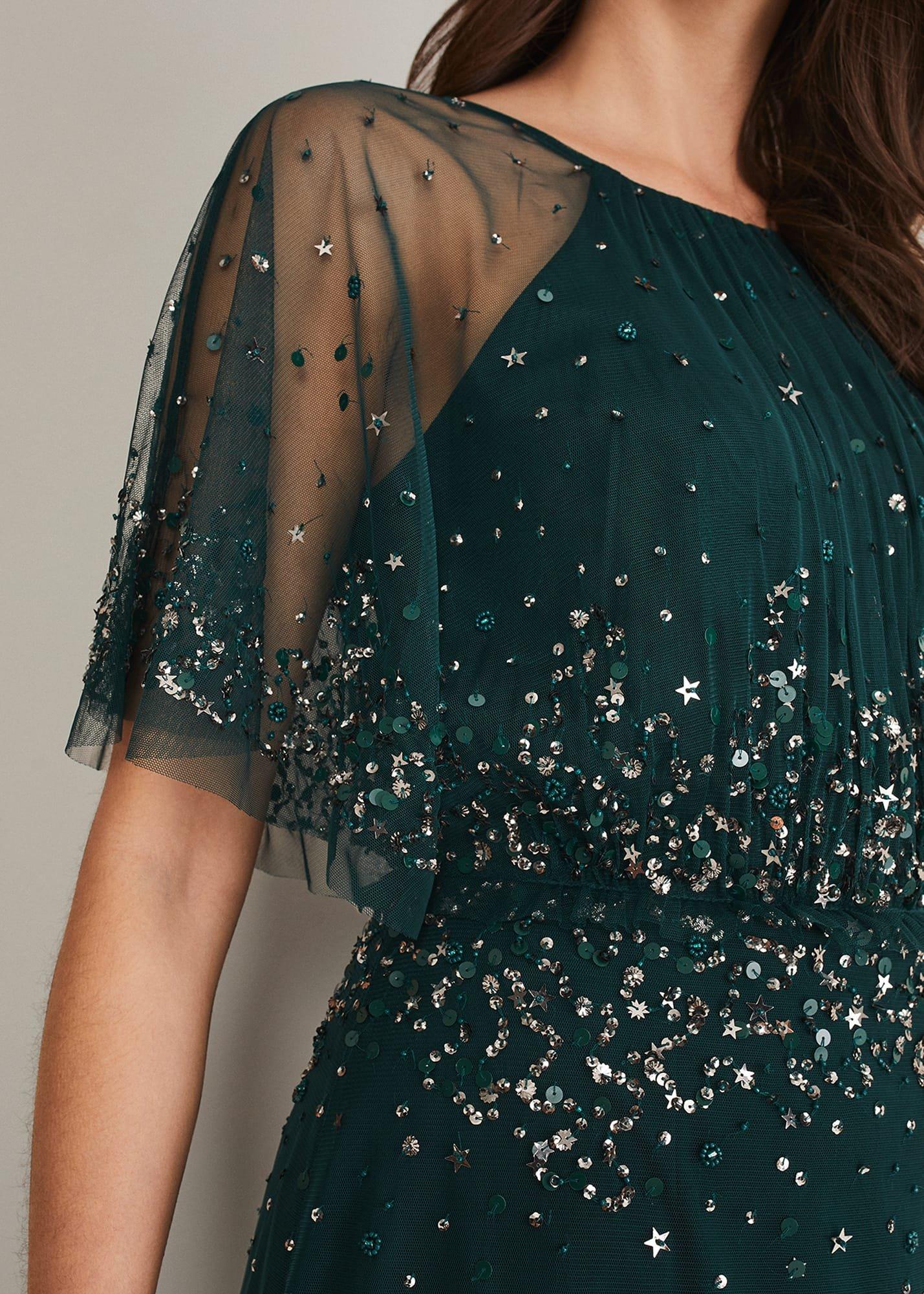 Lumi Short Tulle Beaded Dress