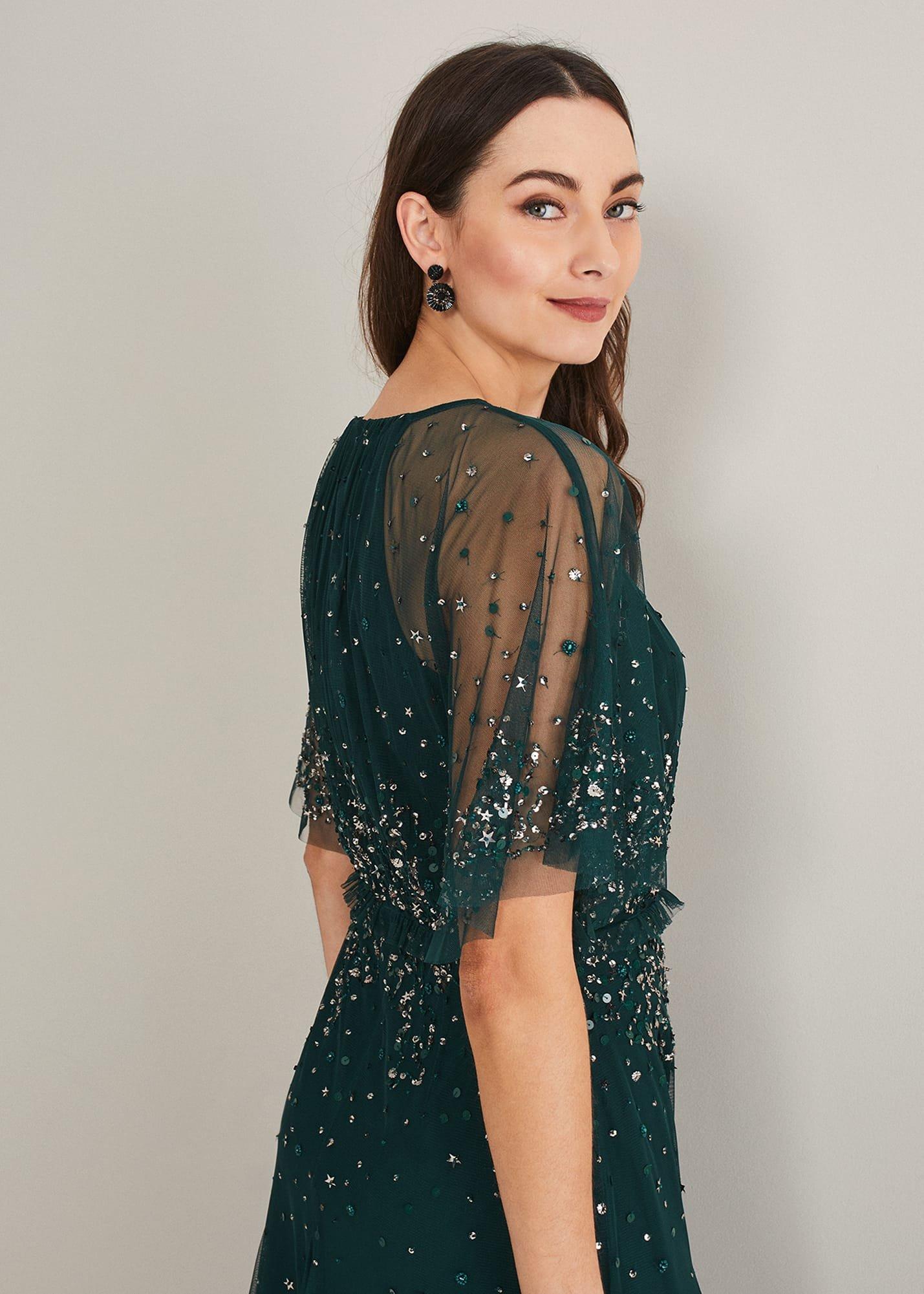 Lumi Short Tulle Beaded Dress