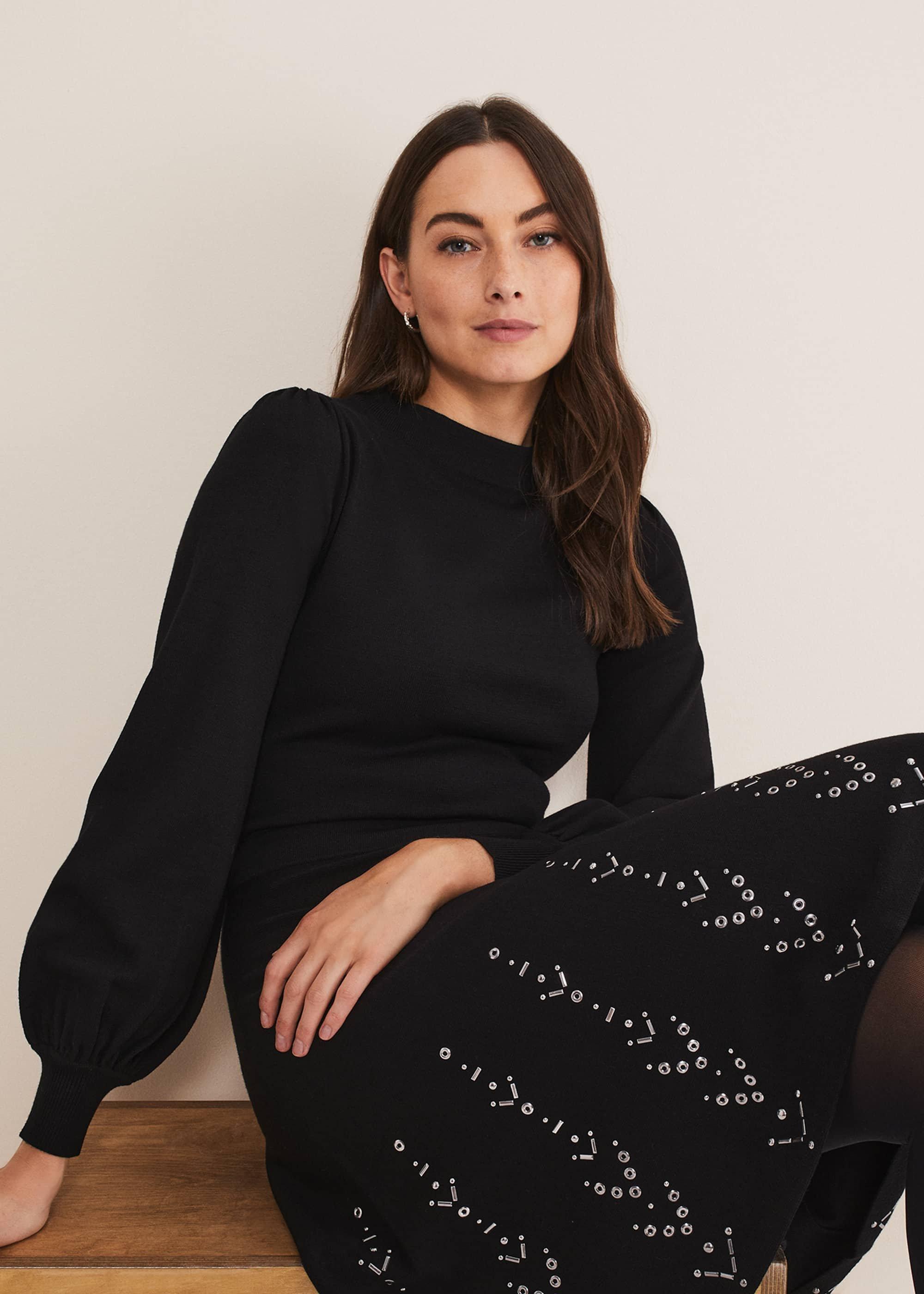 Marley Metal Work Detail Knit Dress