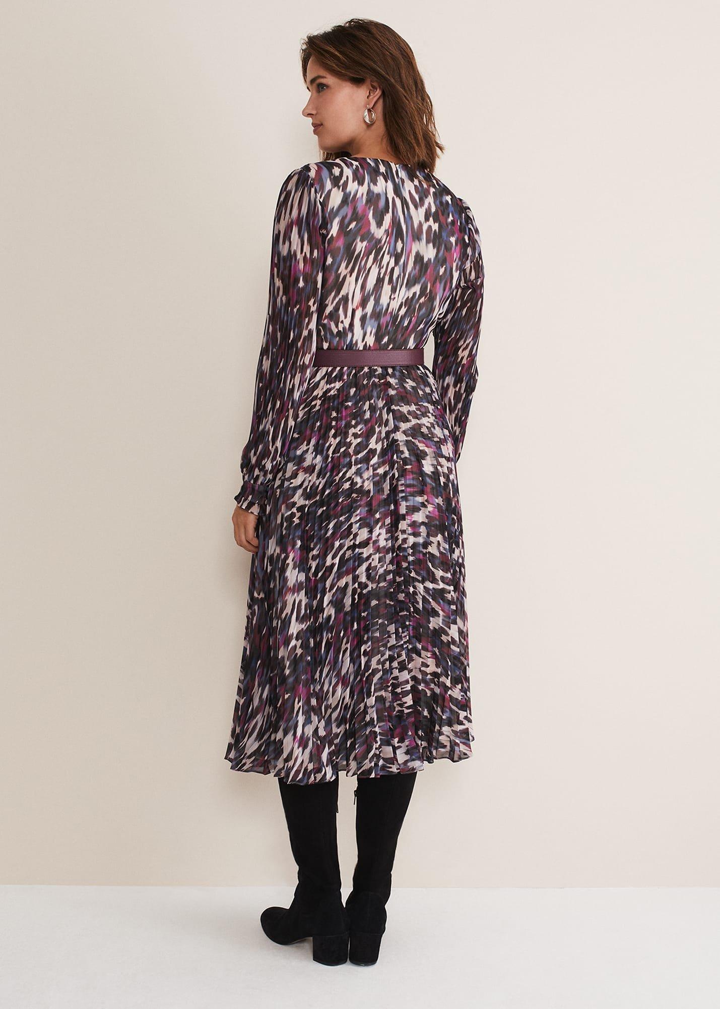 Eloise Animal Pleated Dress