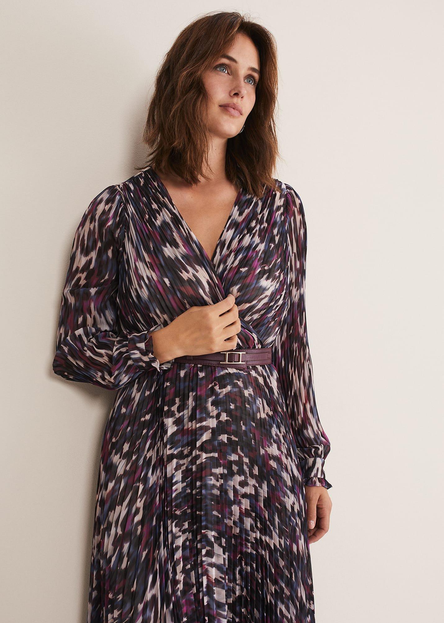 Eloise Animal Pleated Dress