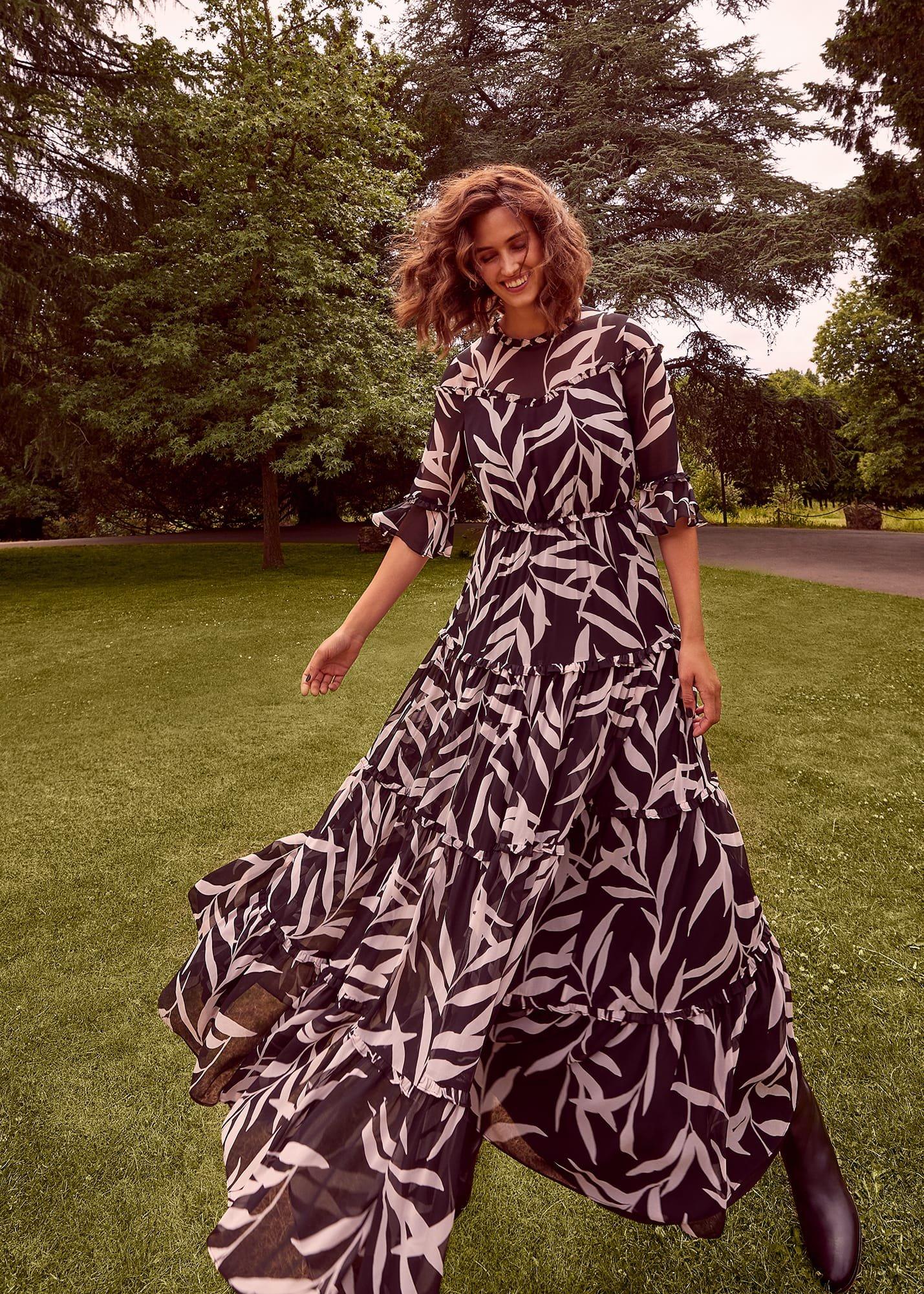 Amber Leaf Tiered Dress