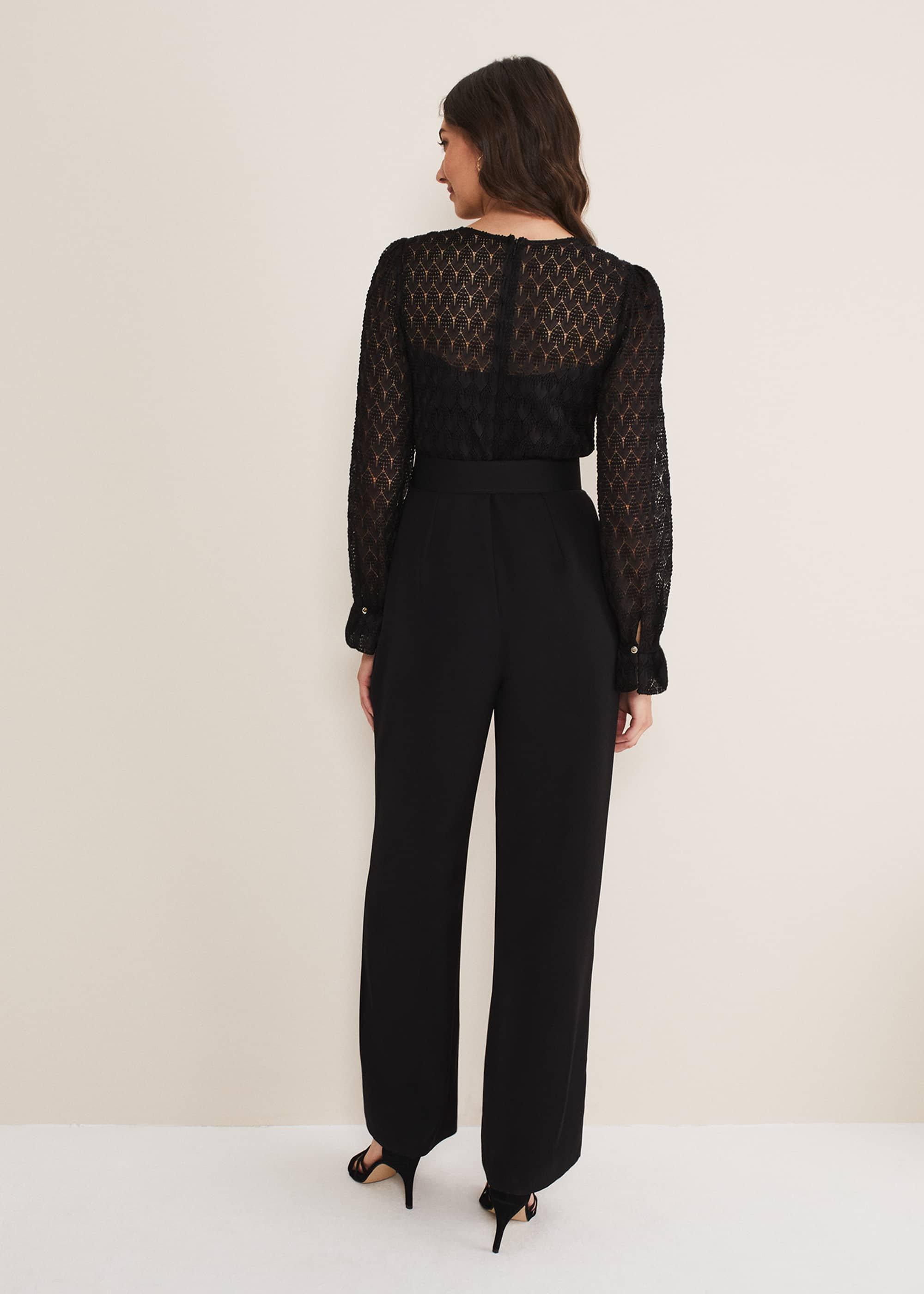 Carly Lace Long Sleeve Jumpsuit