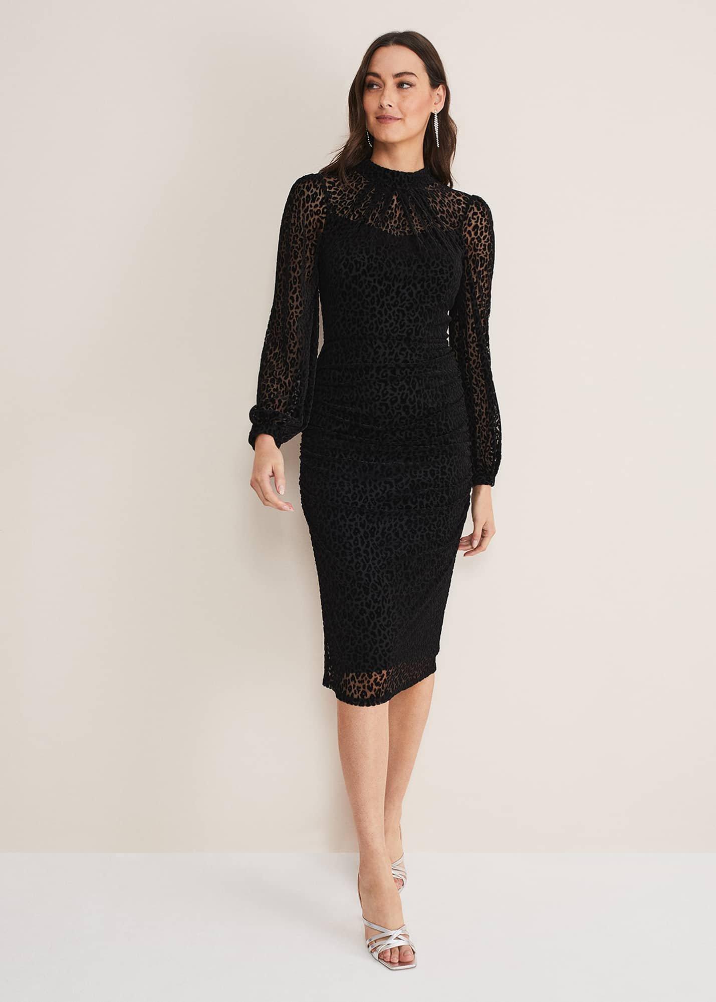 Capriana Leopard Burnout Dress