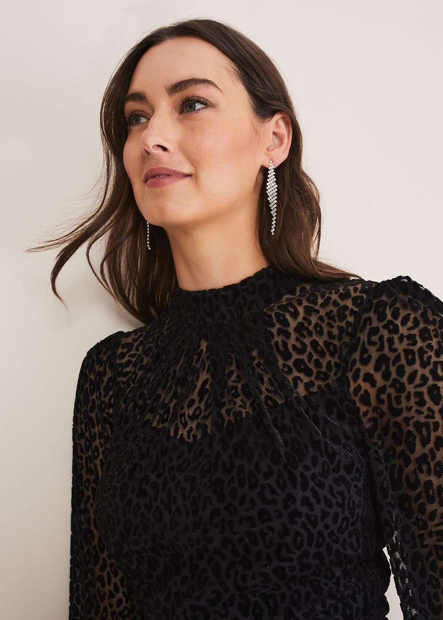 Capriana Leopard Burnout Dress
