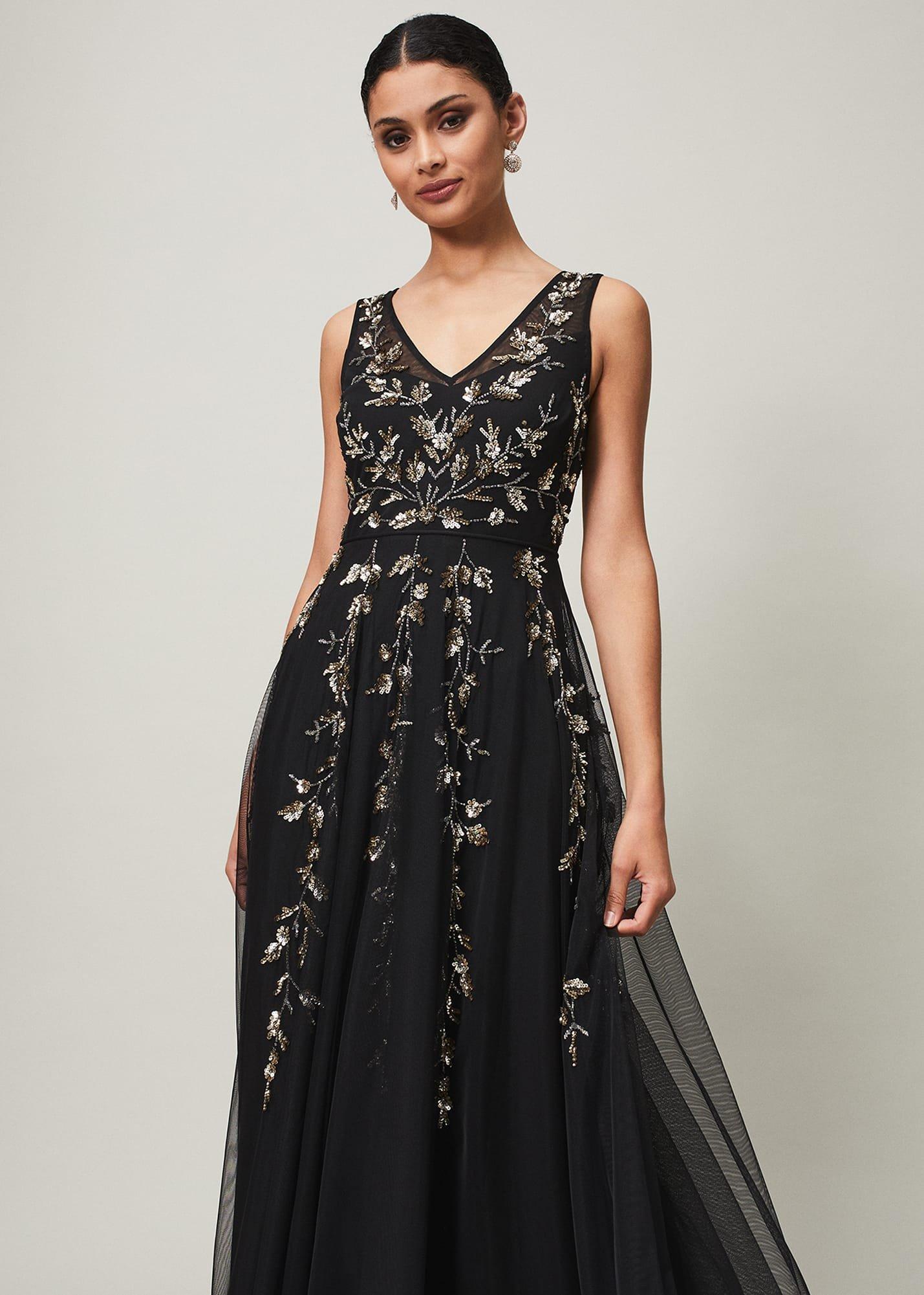 Anabella Beaded Tulle Dress