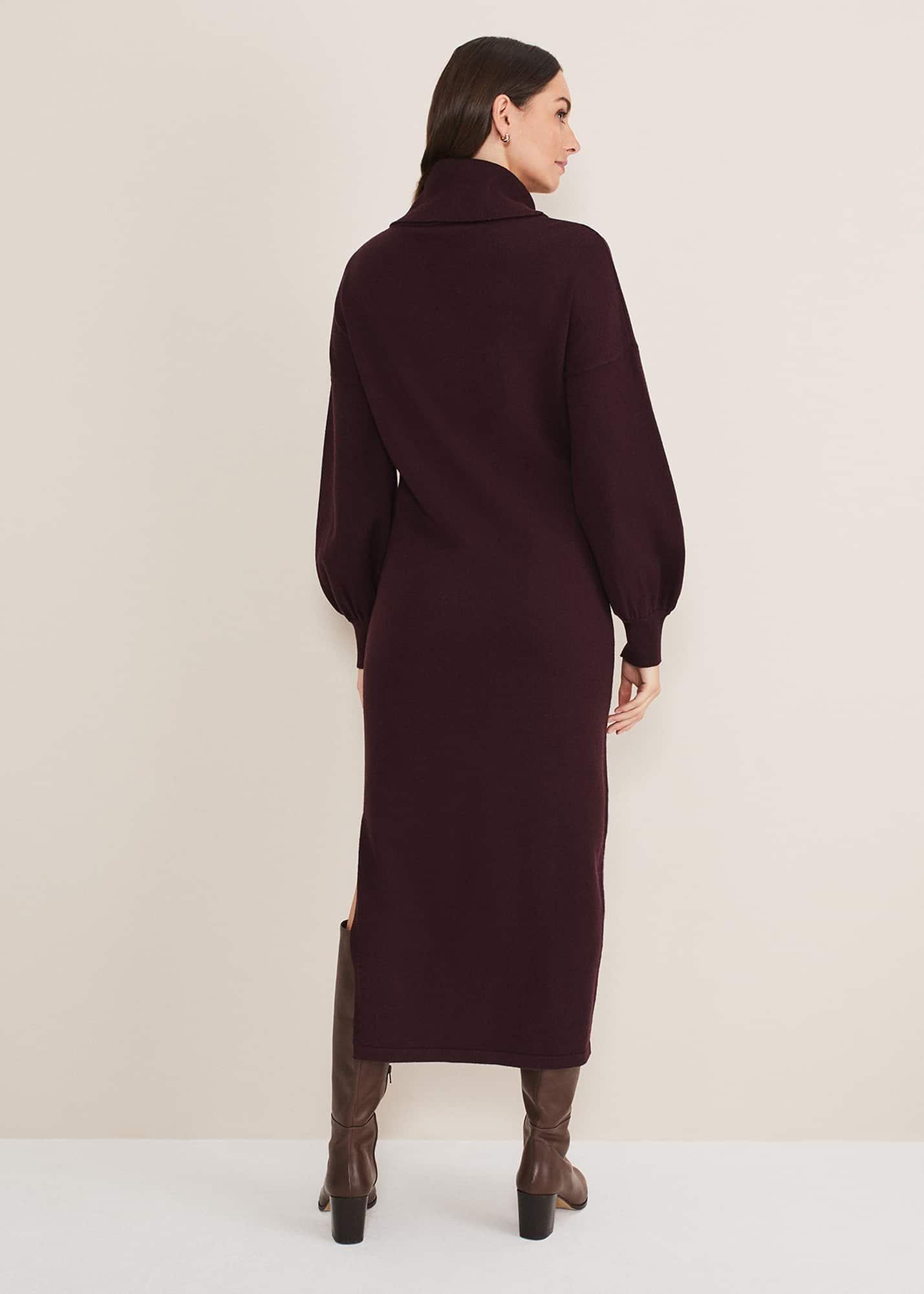 Aileen Maxi Roll Neck Knit Dress