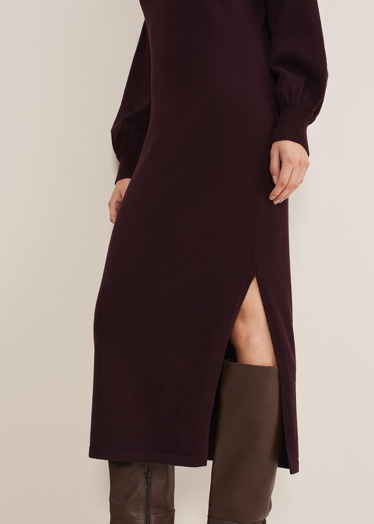 Aileen Maxi Roll Neck Knit Dress