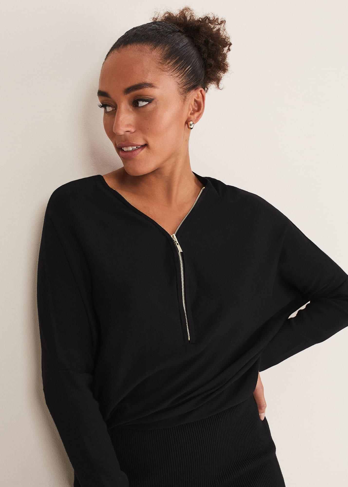 Becca Zip Neck Detail Dress