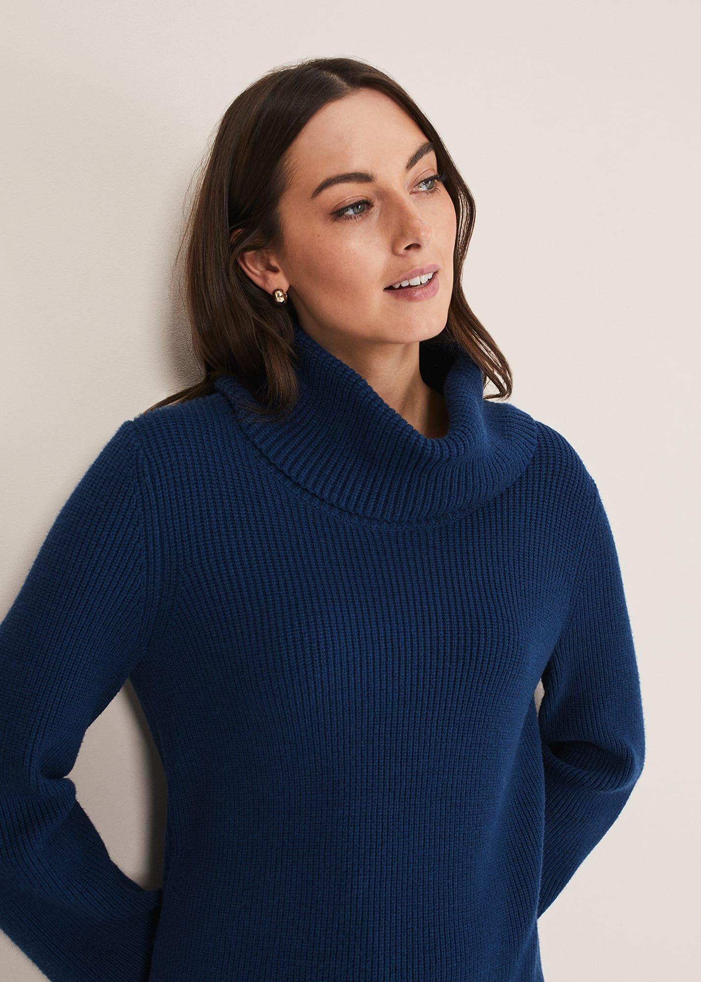 Saffie Cosy Ribbed Sleeve Knit Dress