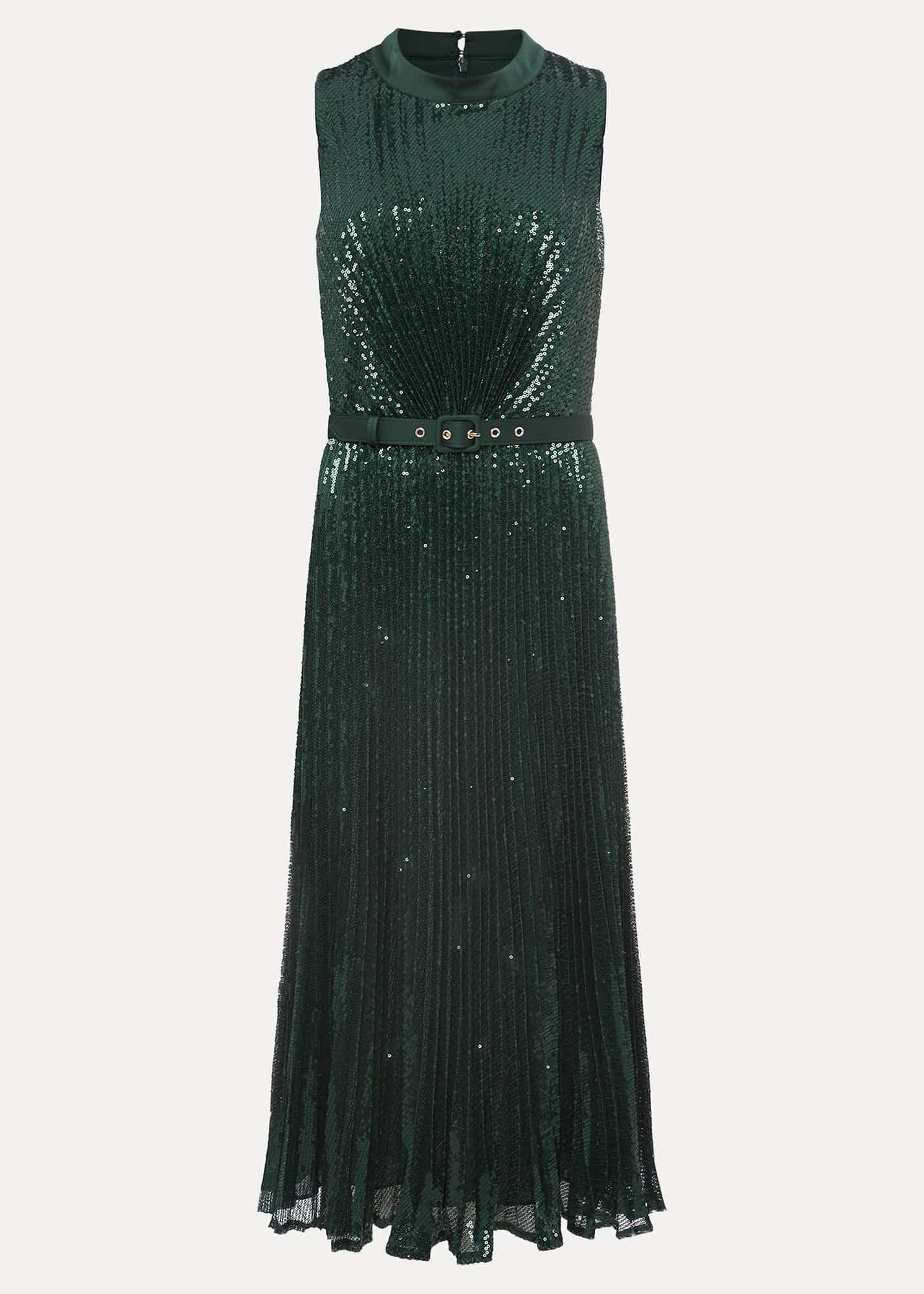 Simara Sequin Pleat Dress