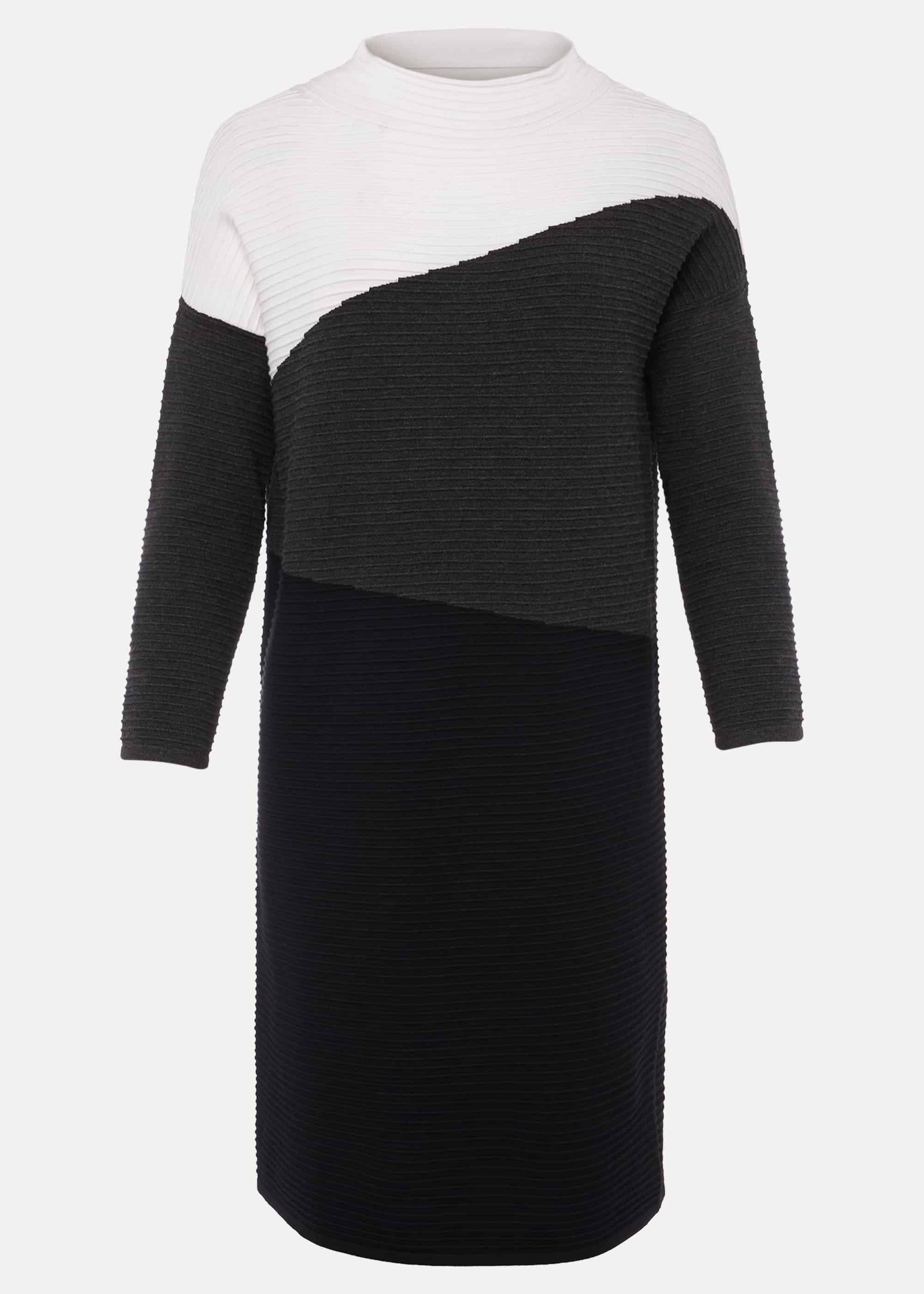 Mali Textured Stitch Colourblock Dress