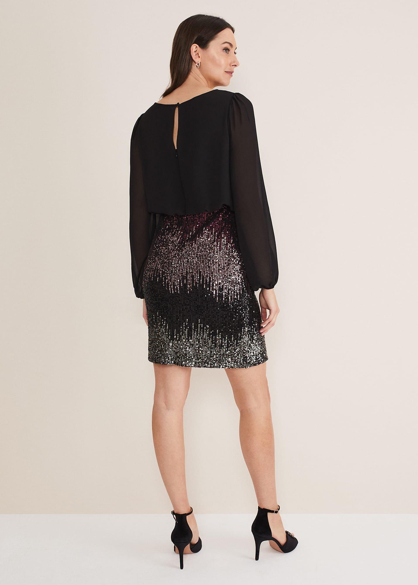 Angel Chiffon Sequin Dress