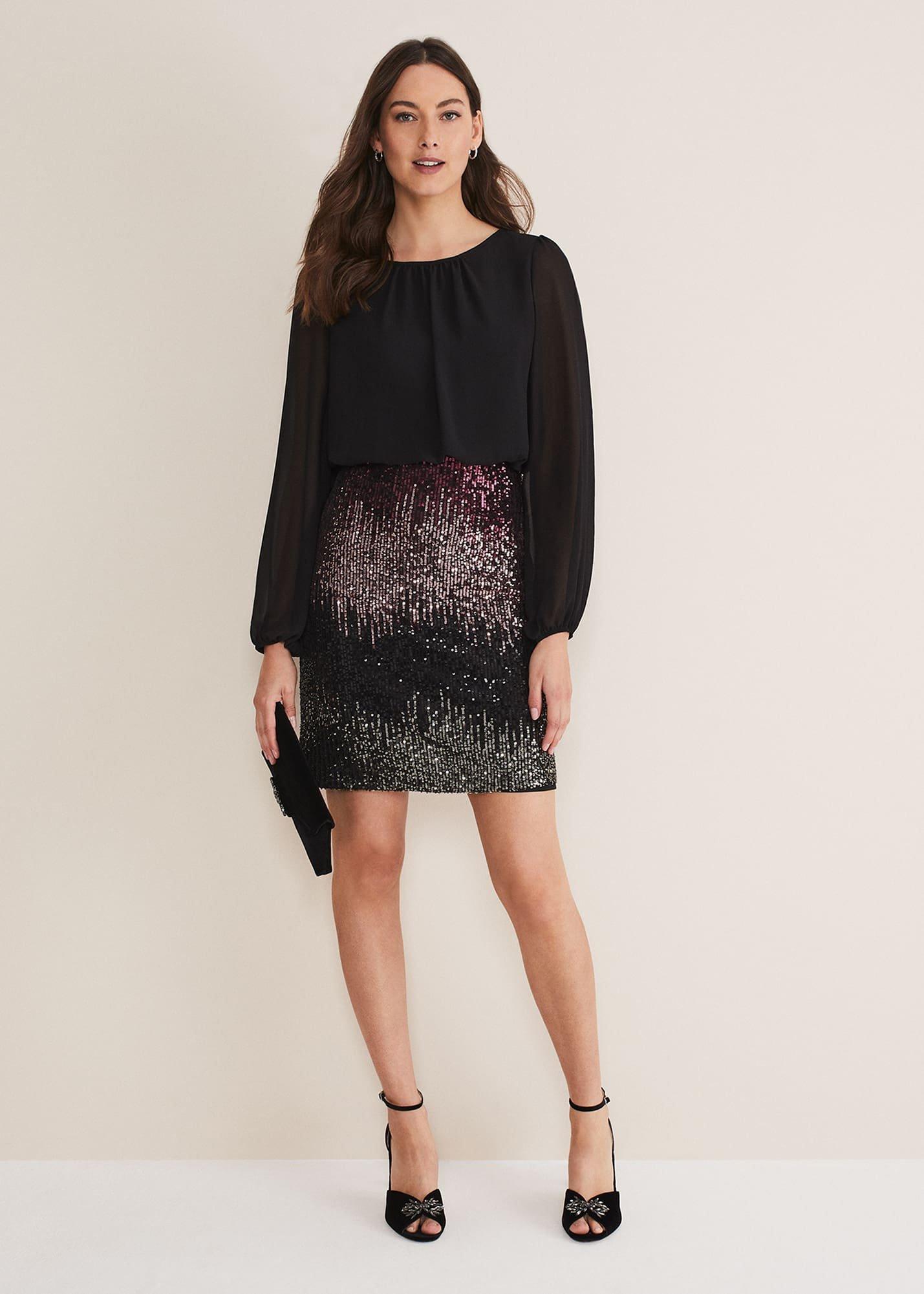 Angel Chiffon Sequin Dress