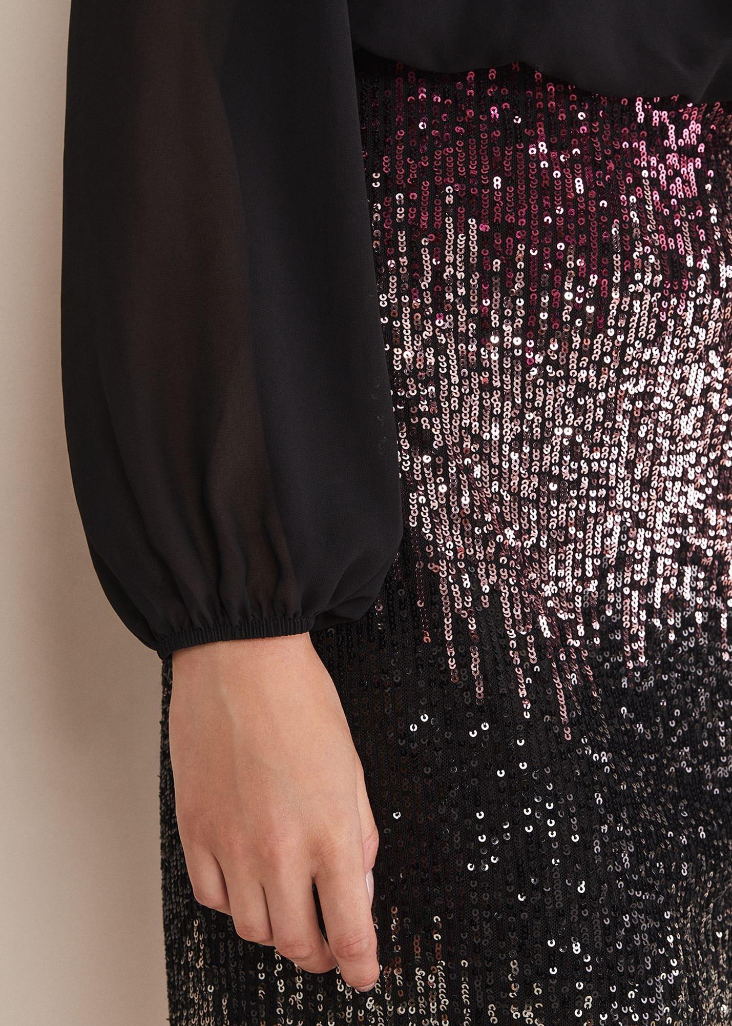 Angel Chiffon Sequin Dress