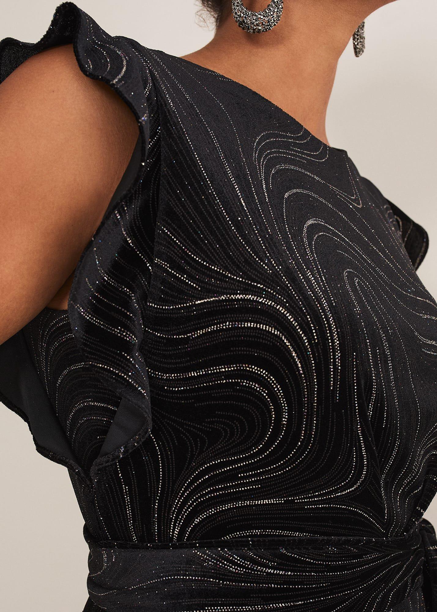 Victoriana Swirl Velvet Jumpsuit