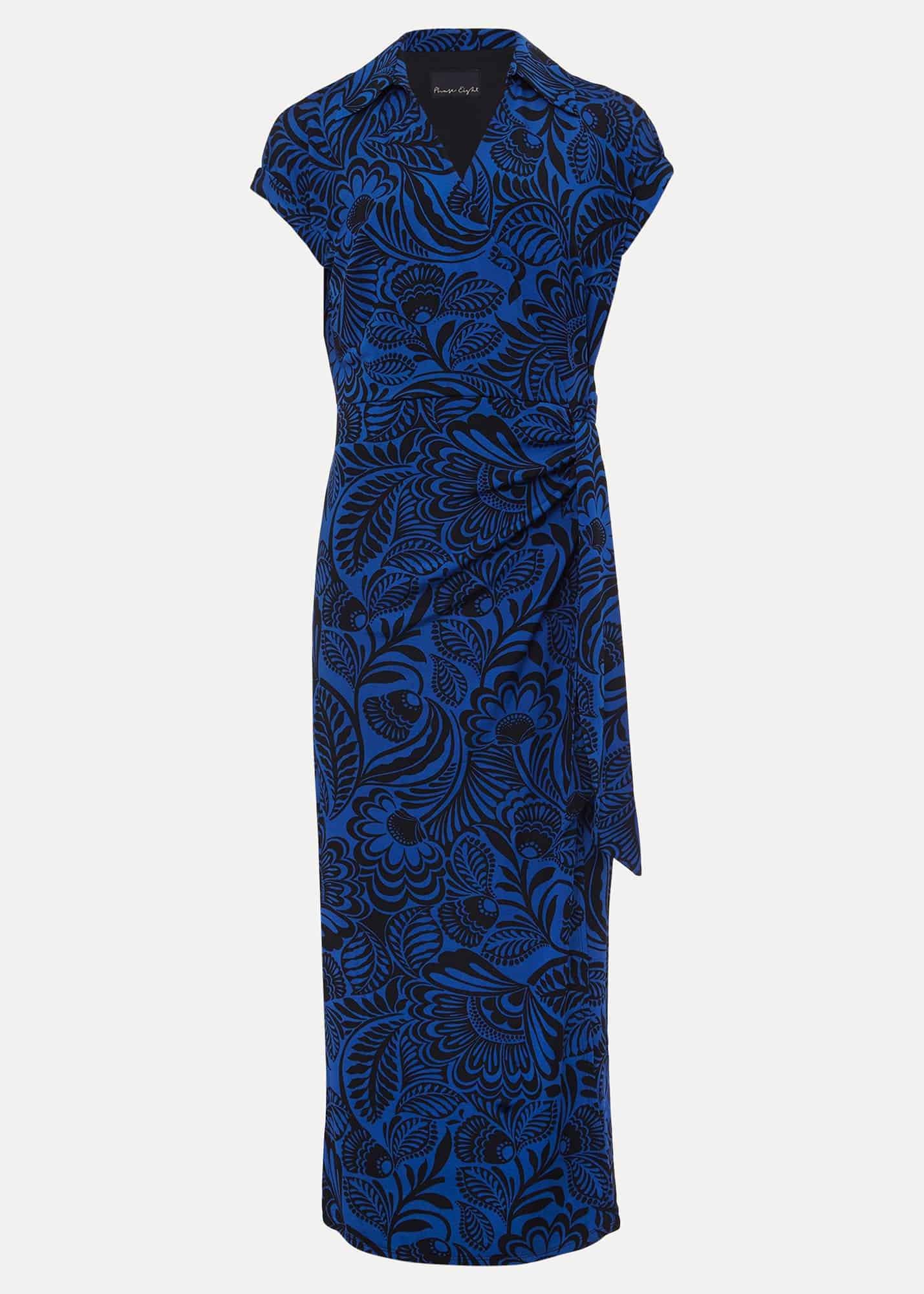 Mara Abstract Print Wrap Dress