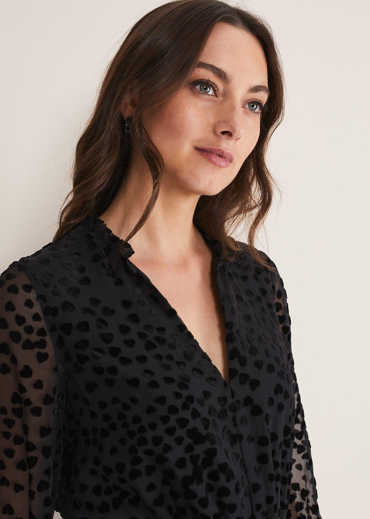 Isador Textured Fit And Flare Midi Dress