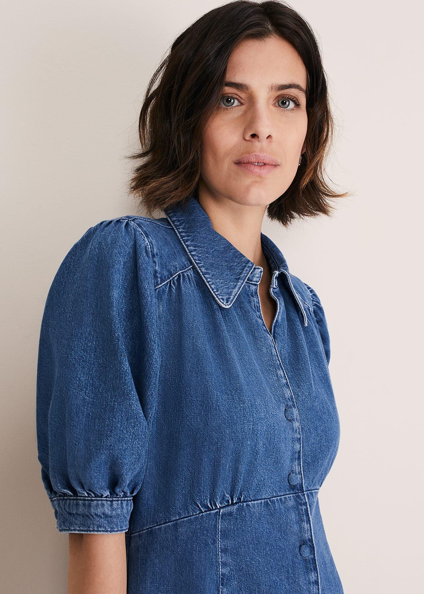 Cosette Denim Midaxi Dress