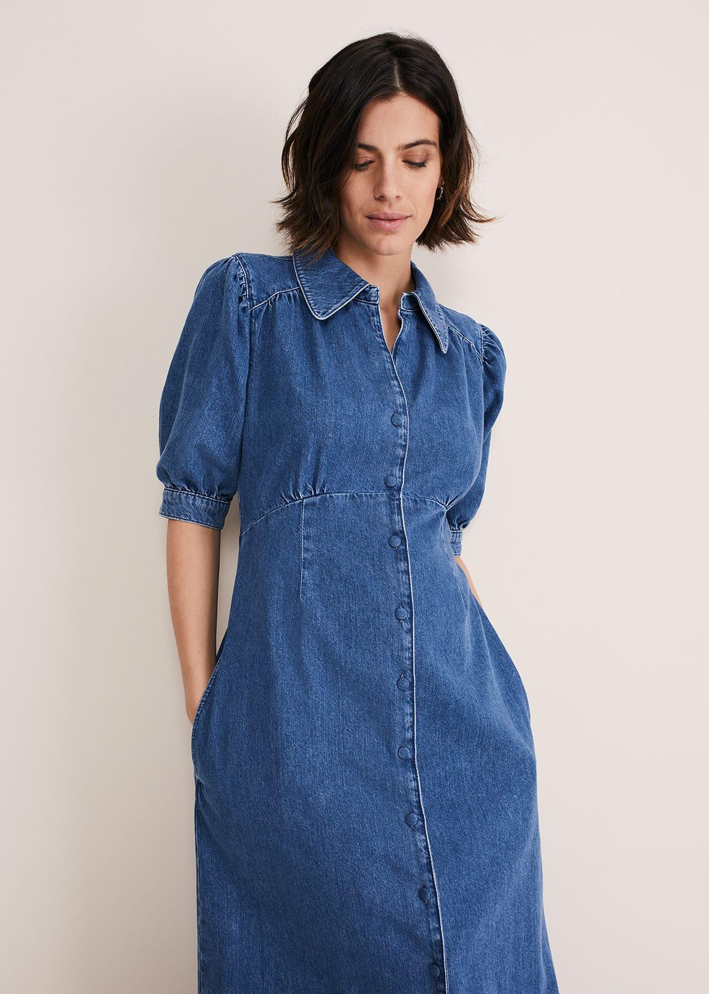 Cosette Denim Midaxi Dress