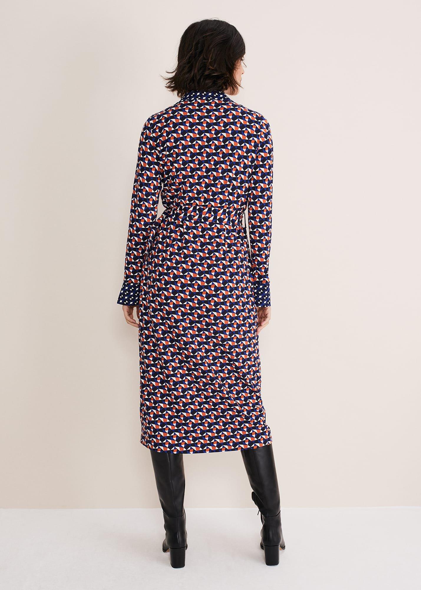Amel Geo Fitted Jersey Dress