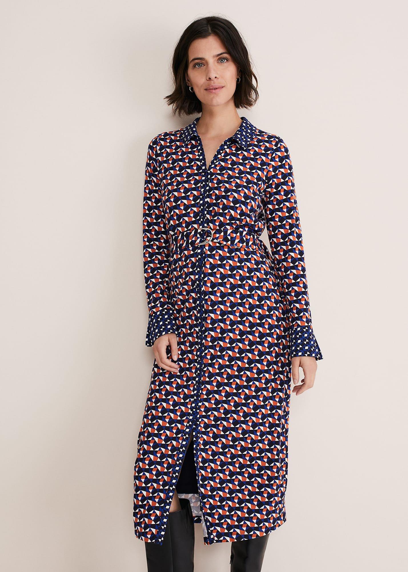 Amel Geo Fitted Jersey Dress