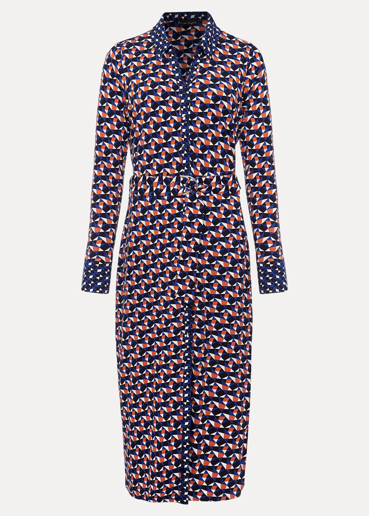 Amel Geo Fitted Jersey Dress