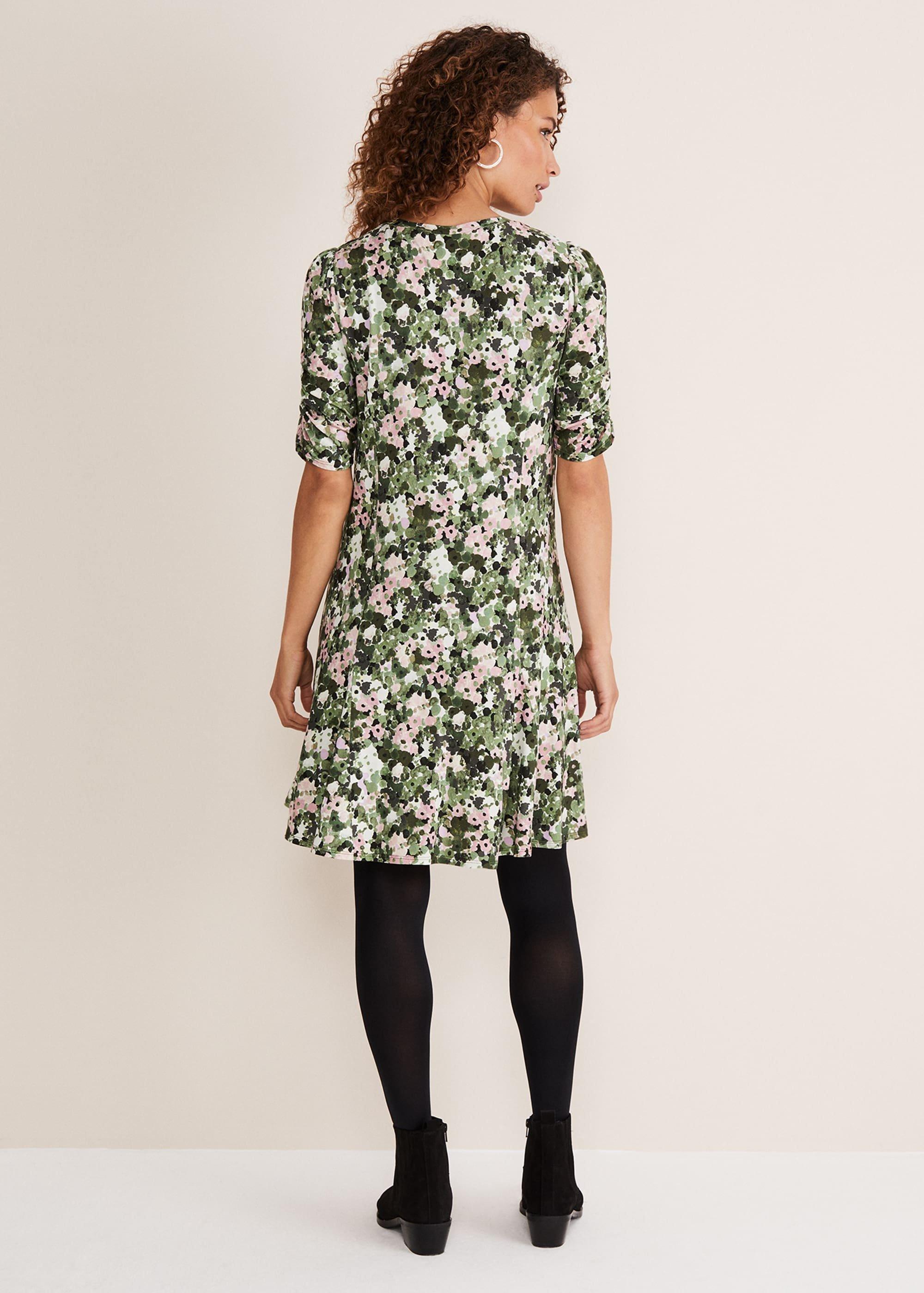 Jolee Printed Jersey Dress