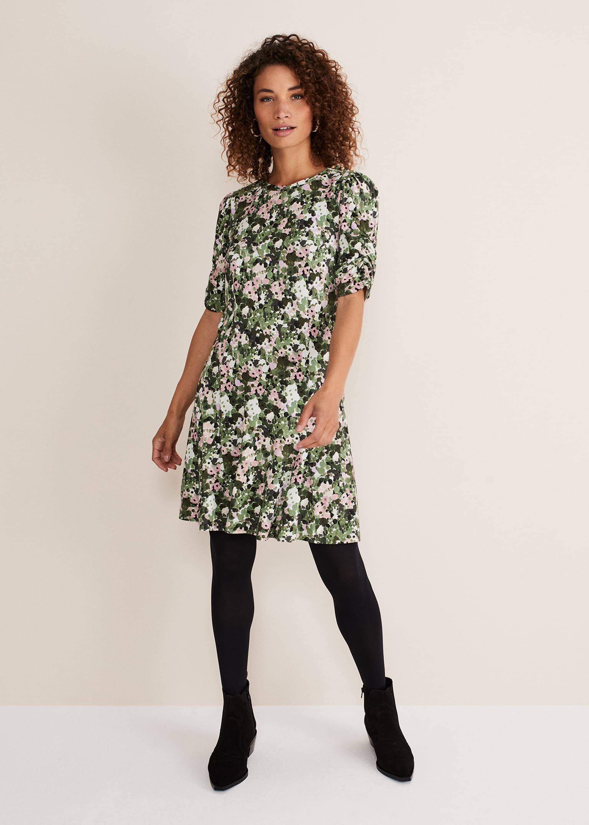 Jolee Printed Jersey Dress