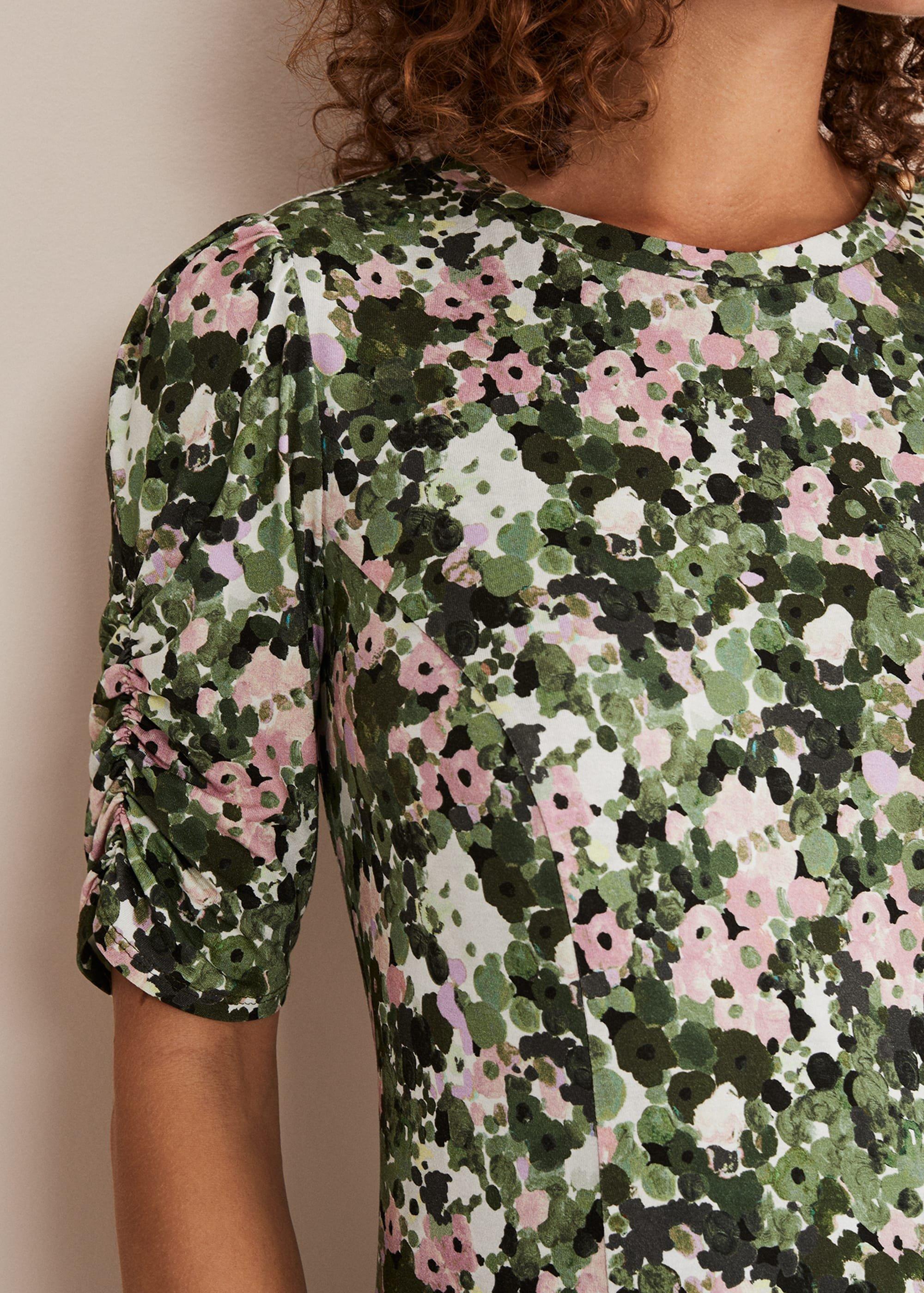 Jolee Printed Jersey Dress