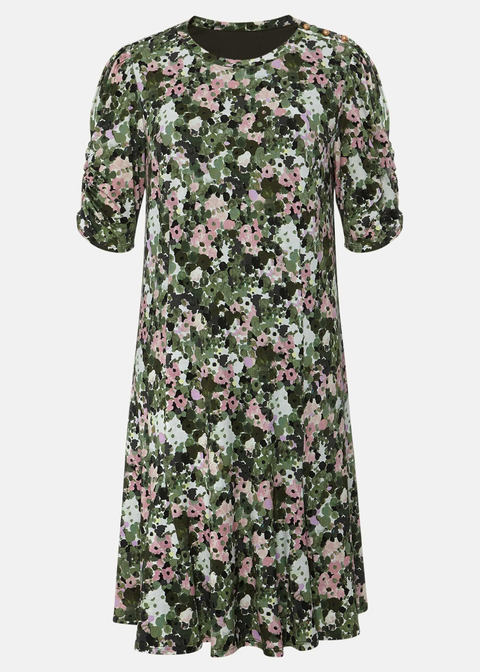 Jolee Printed Jersey Dress