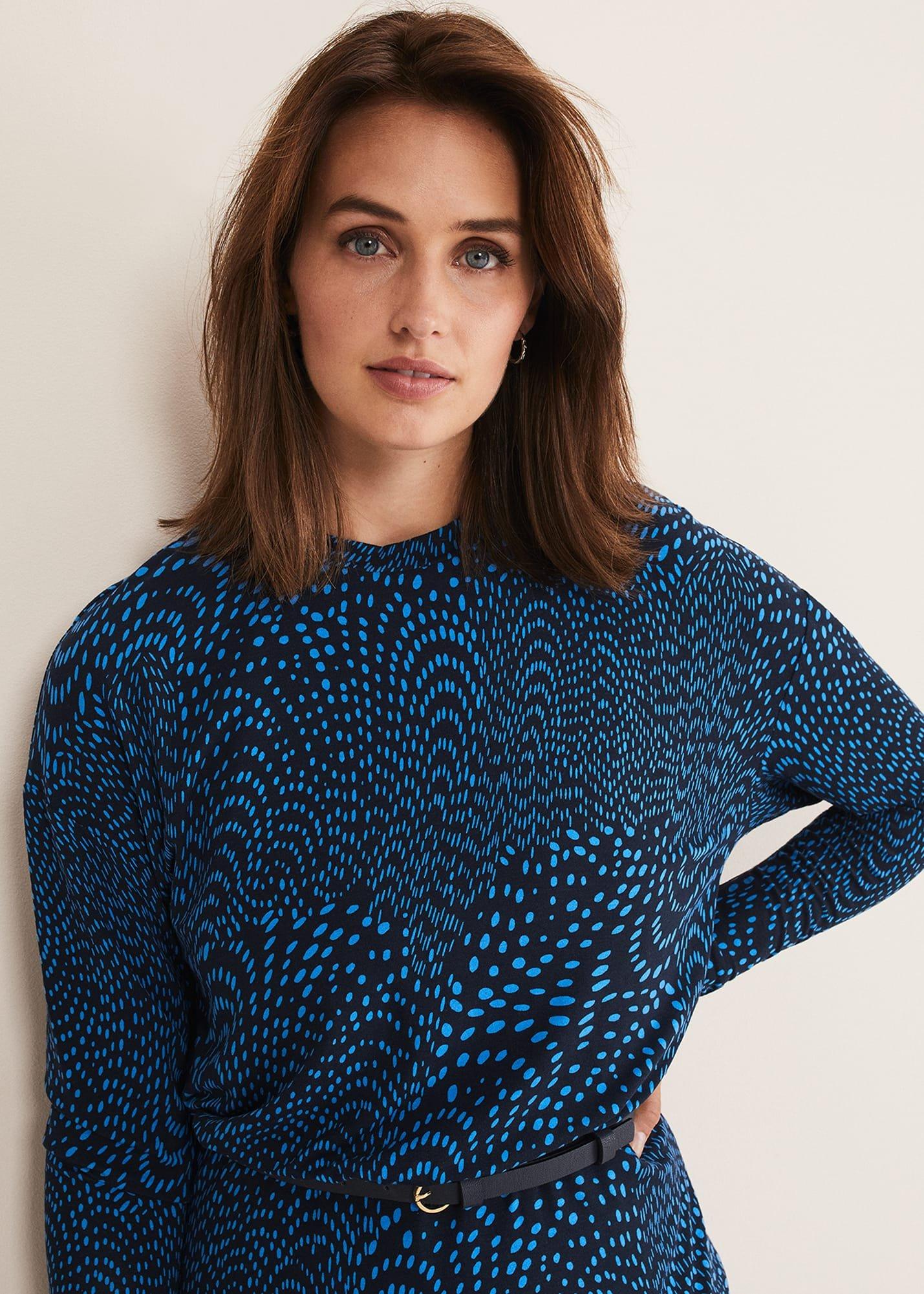 Pinna Print Jersey Dress