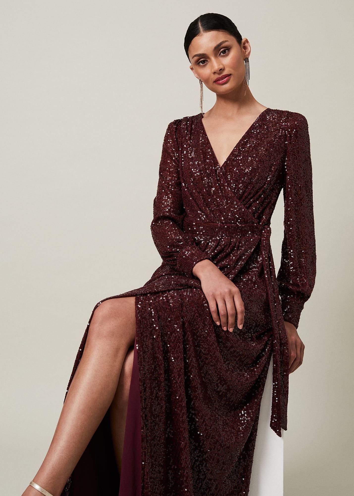 Amily Sequin Maxi Dress