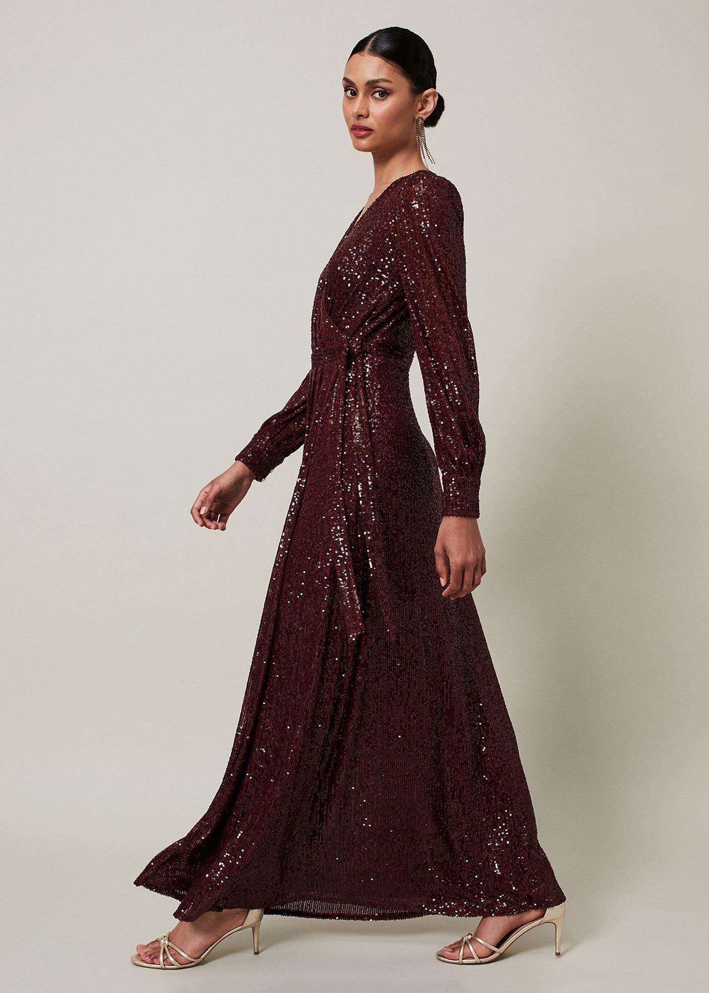 Amily Sequin Maxi Dress