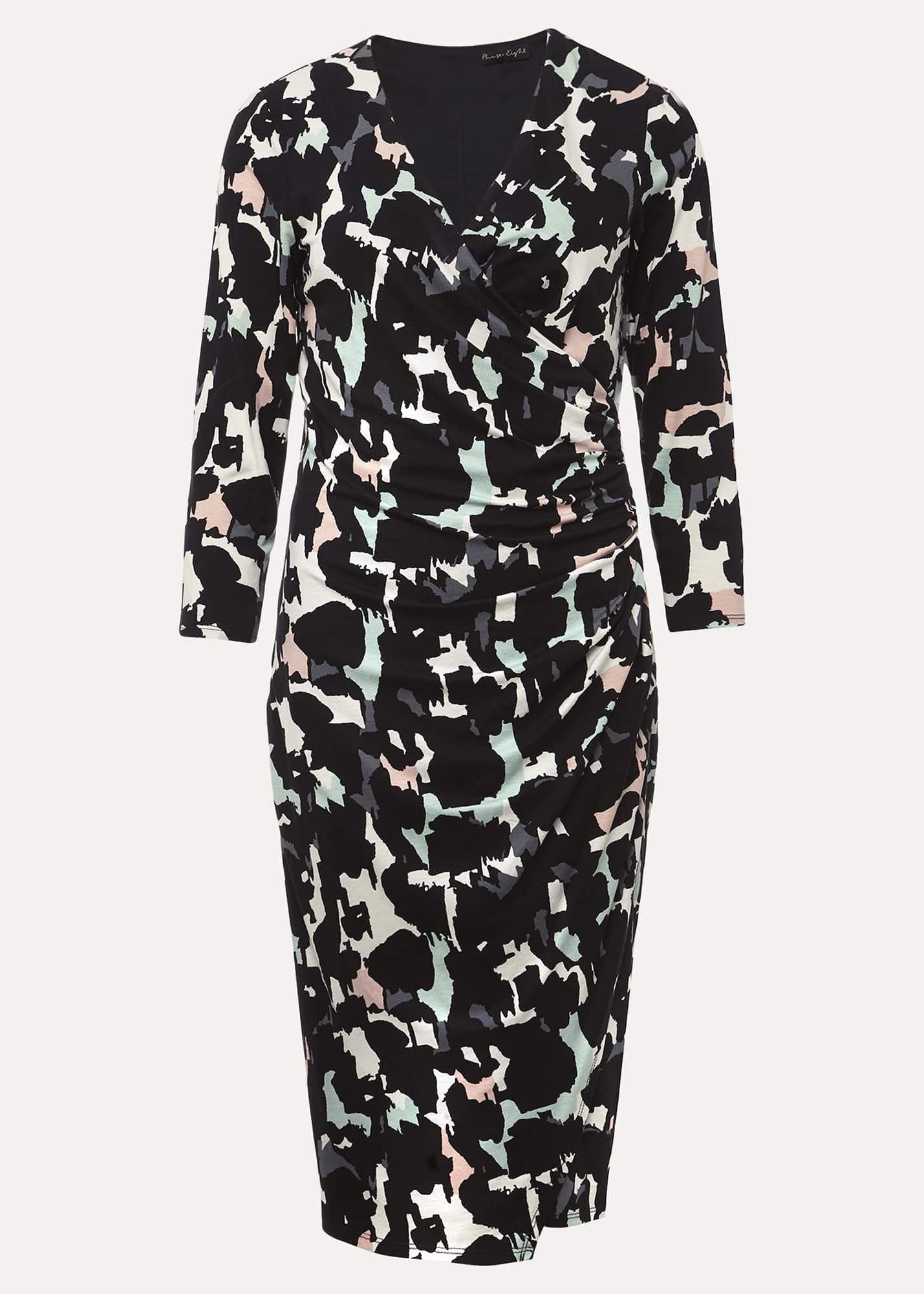 Lanor Wrap Printed Jersey Dress