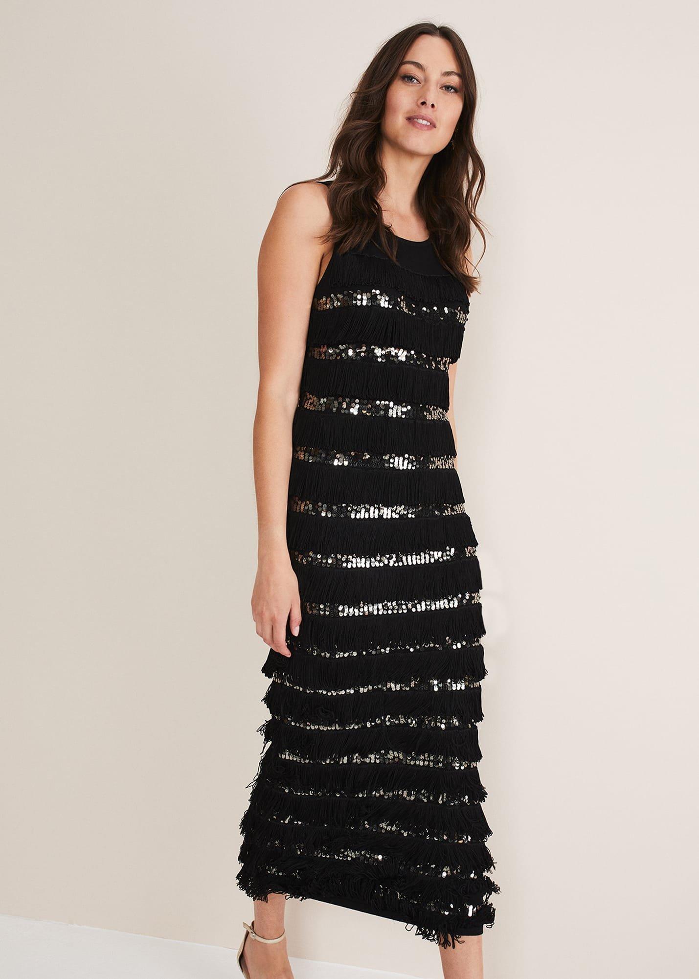 Sofianne Fringe Maxi Dress