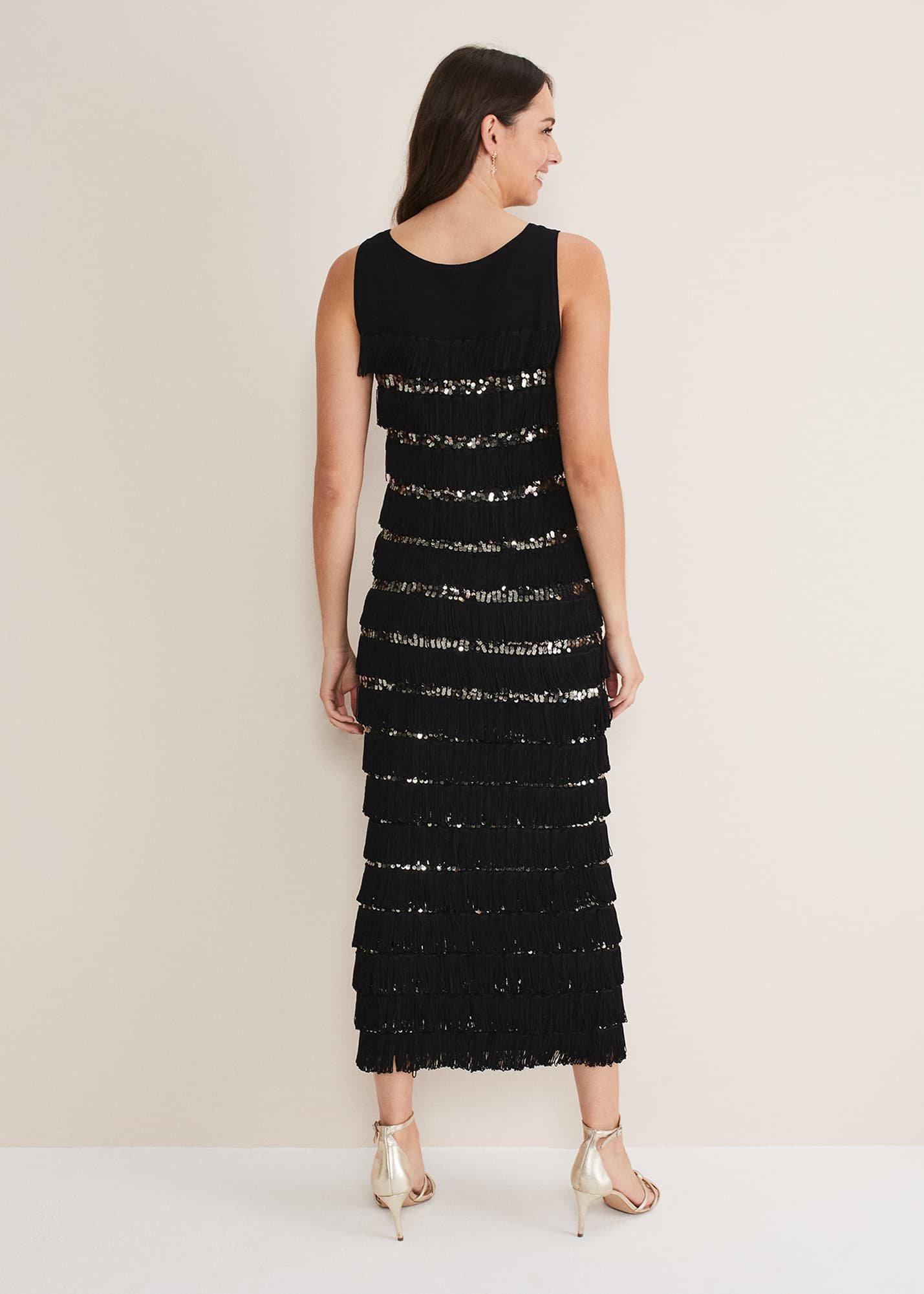 Sofianne Fringe Maxi Dress