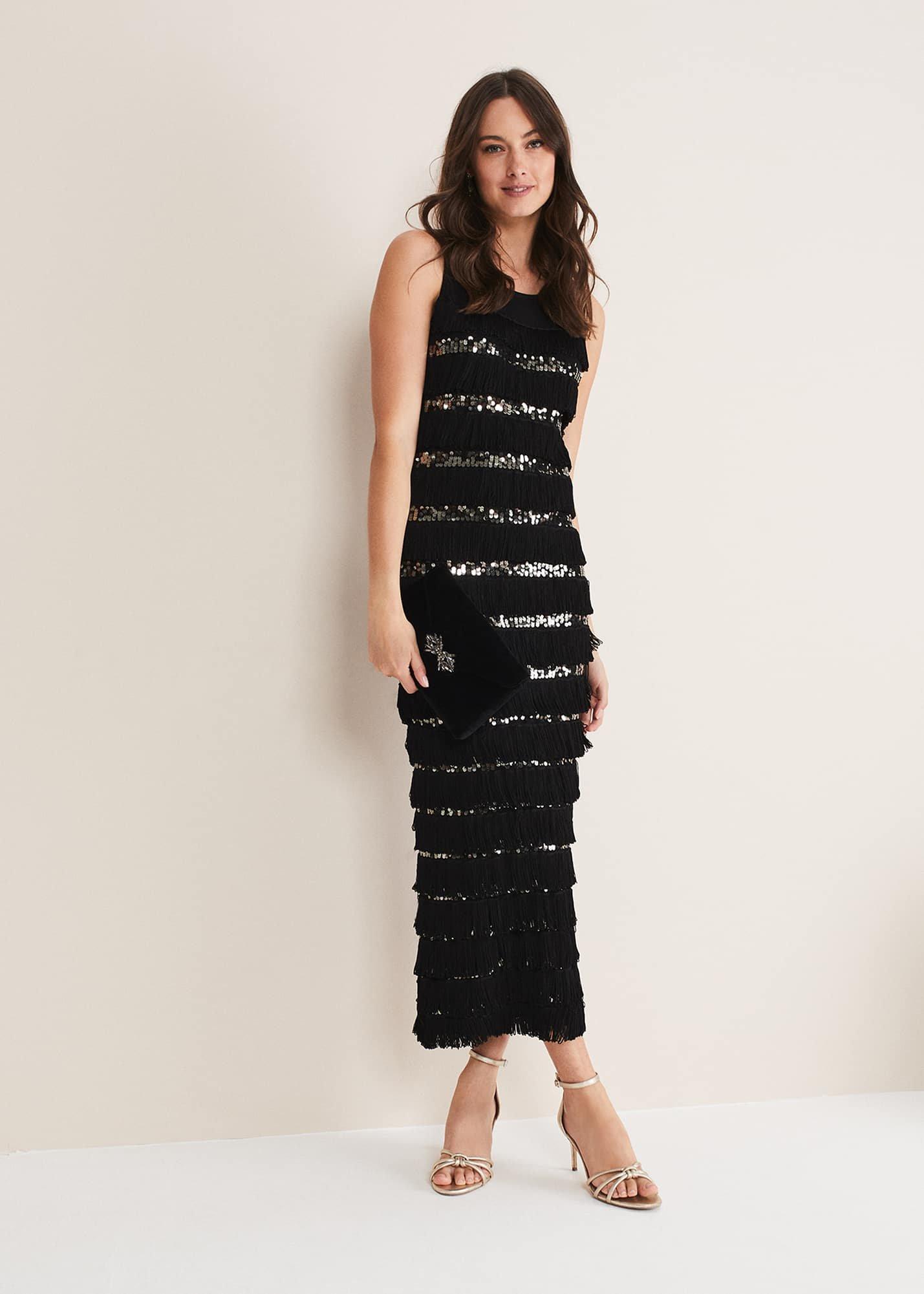 Sofianne Fringe Maxi Dress