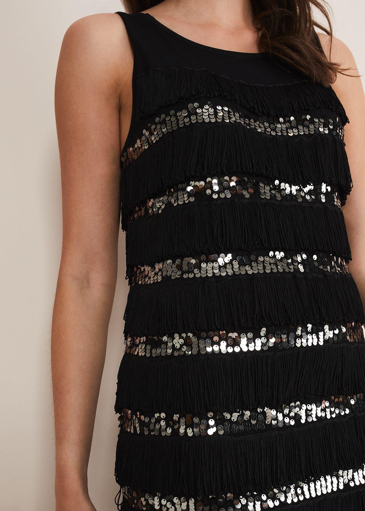 Sofianne Fringe Maxi Dress