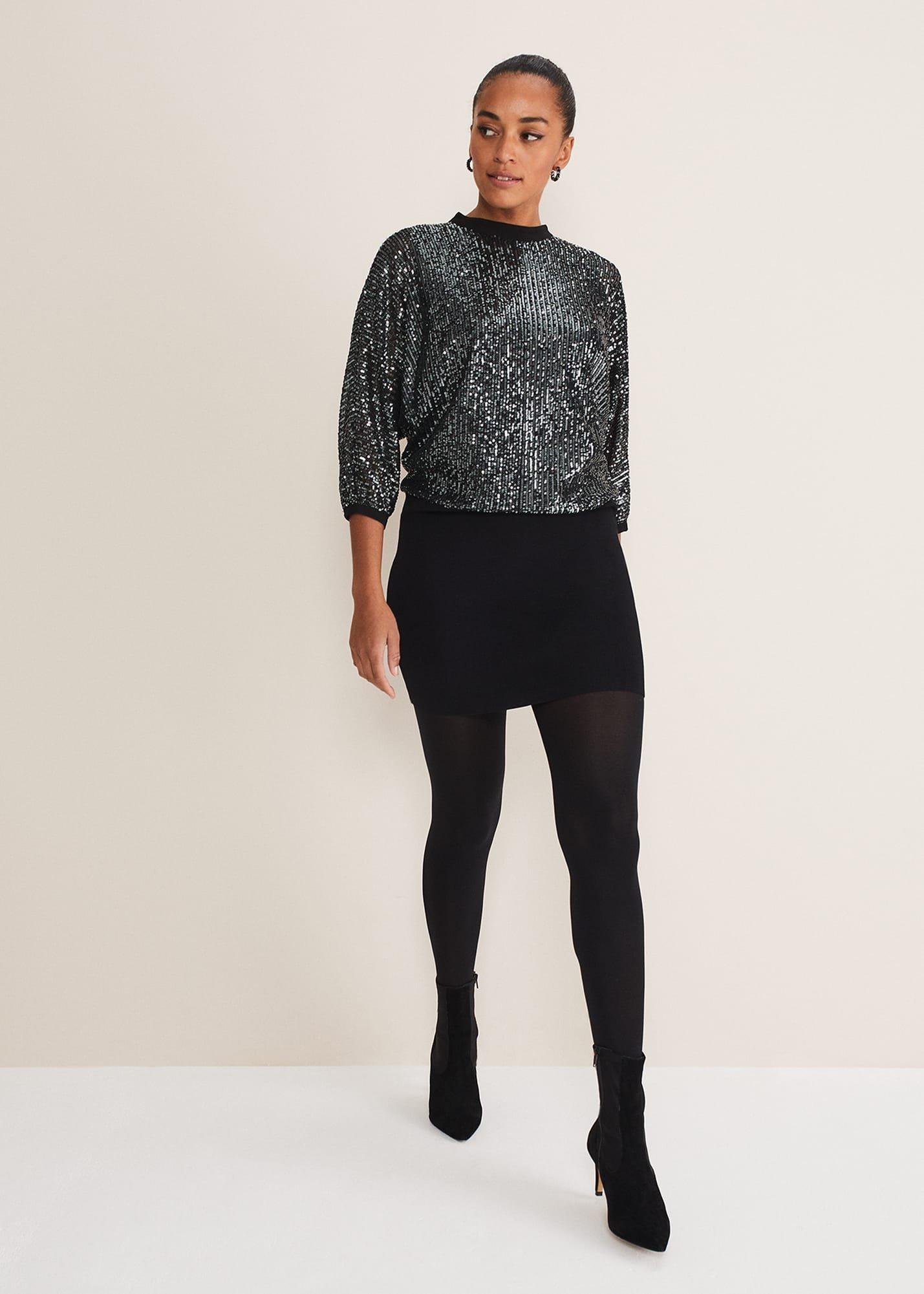 Becca Batwing Sequin Dress