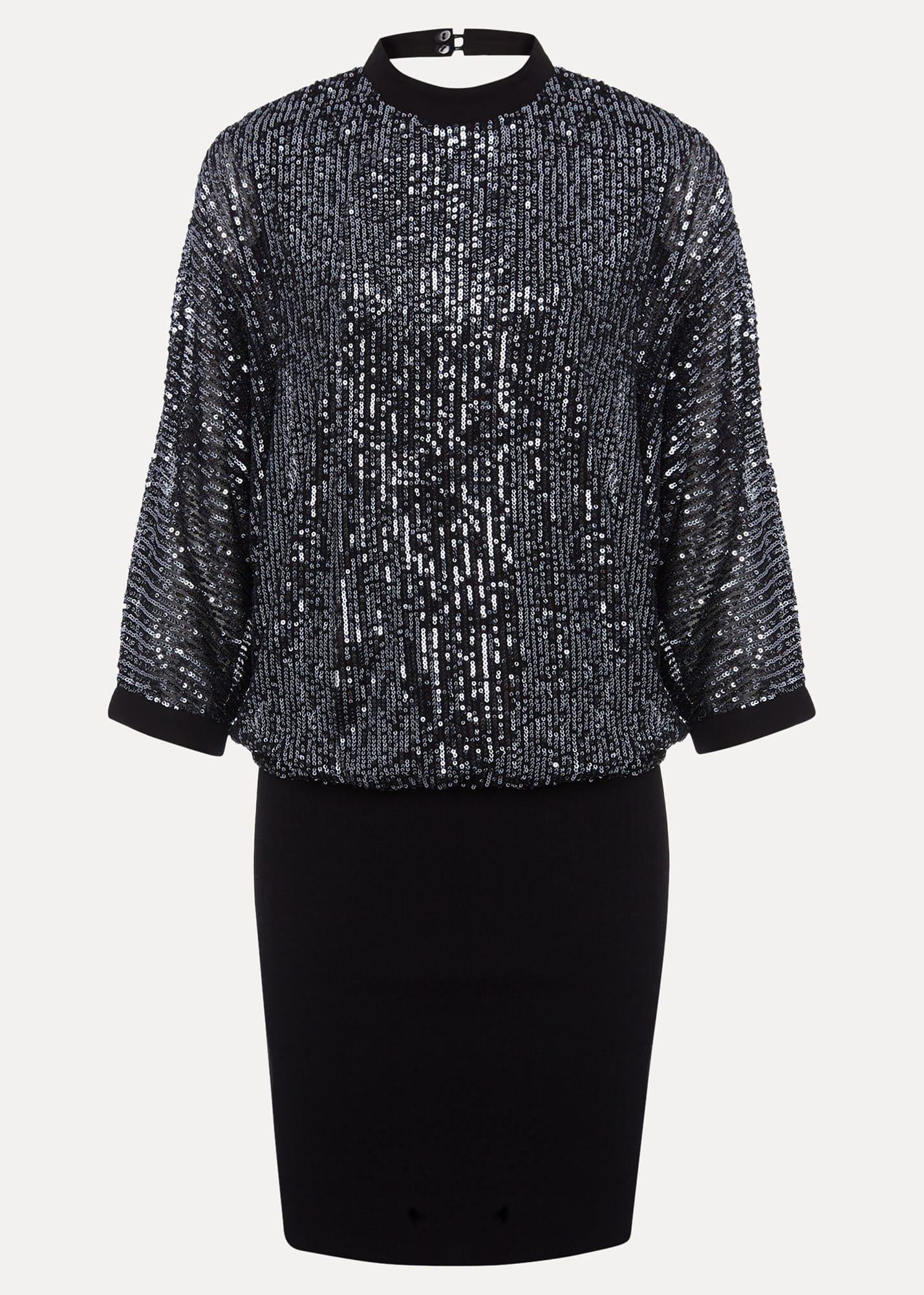 Becca Batwing Sequin Dress