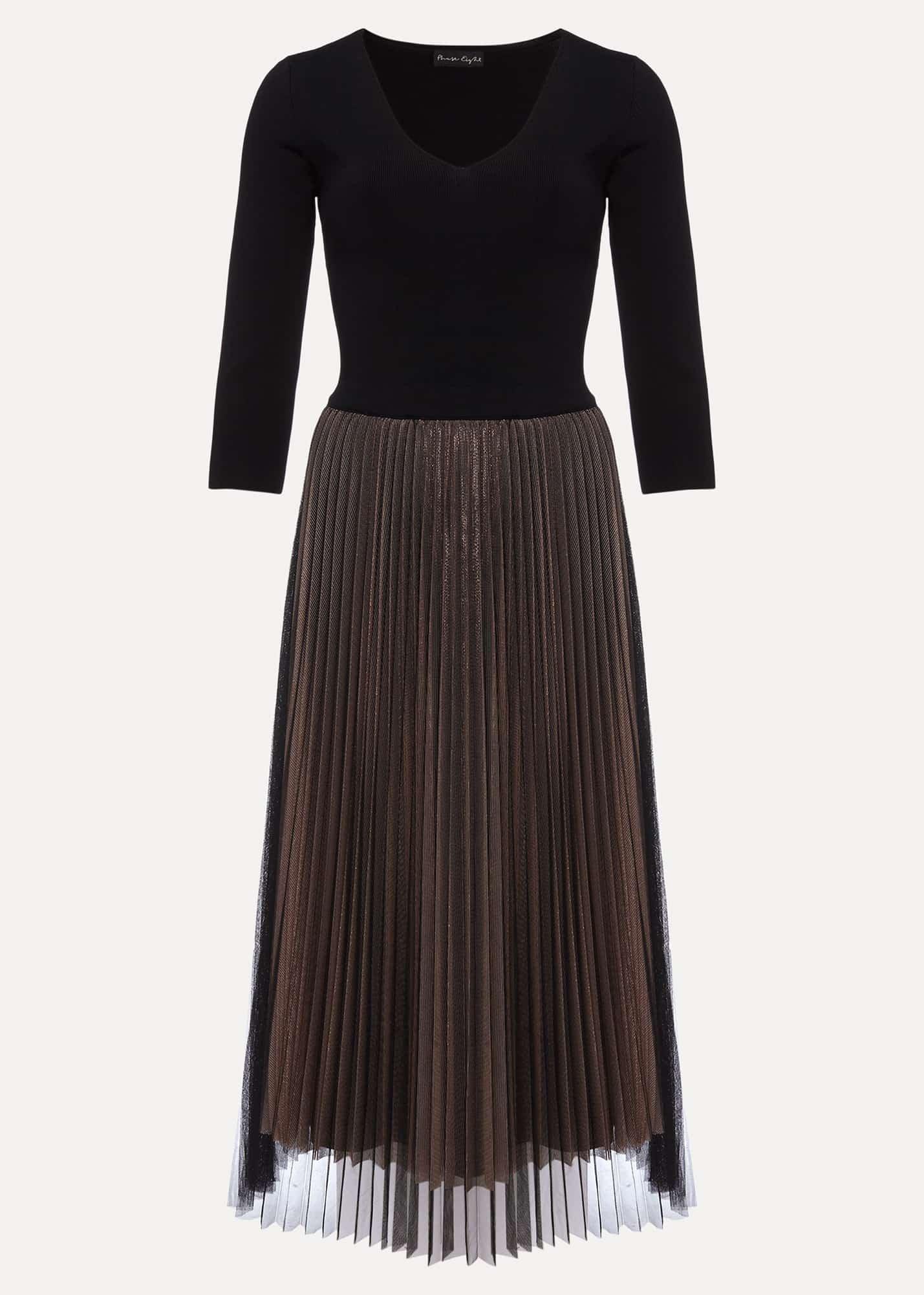 Rayen Pleated Mesh Skirt Dress