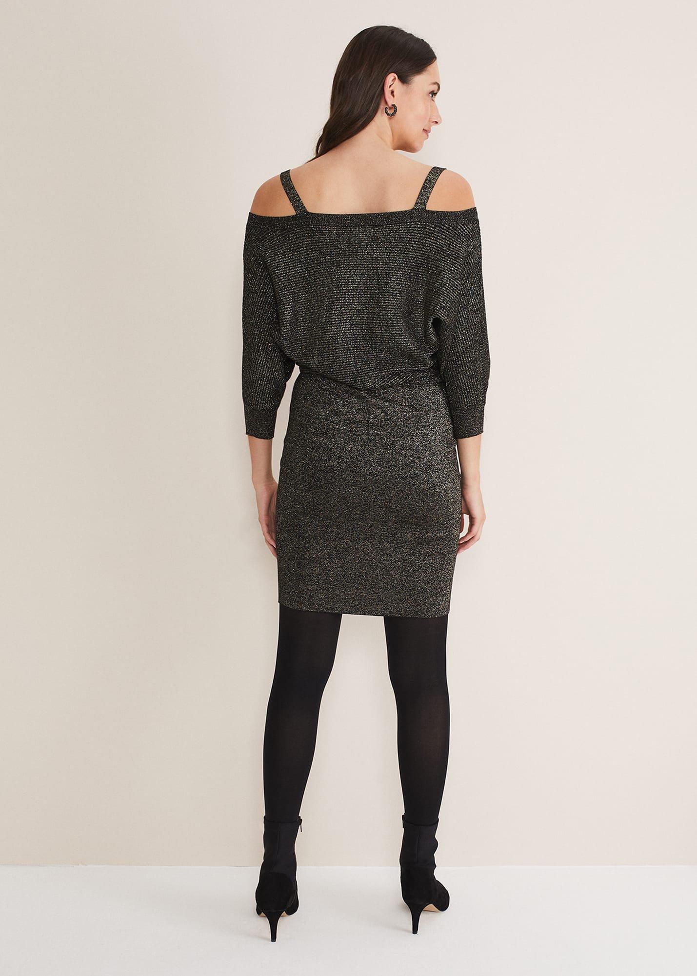 Florin Fitted Shimmer Column Dress
