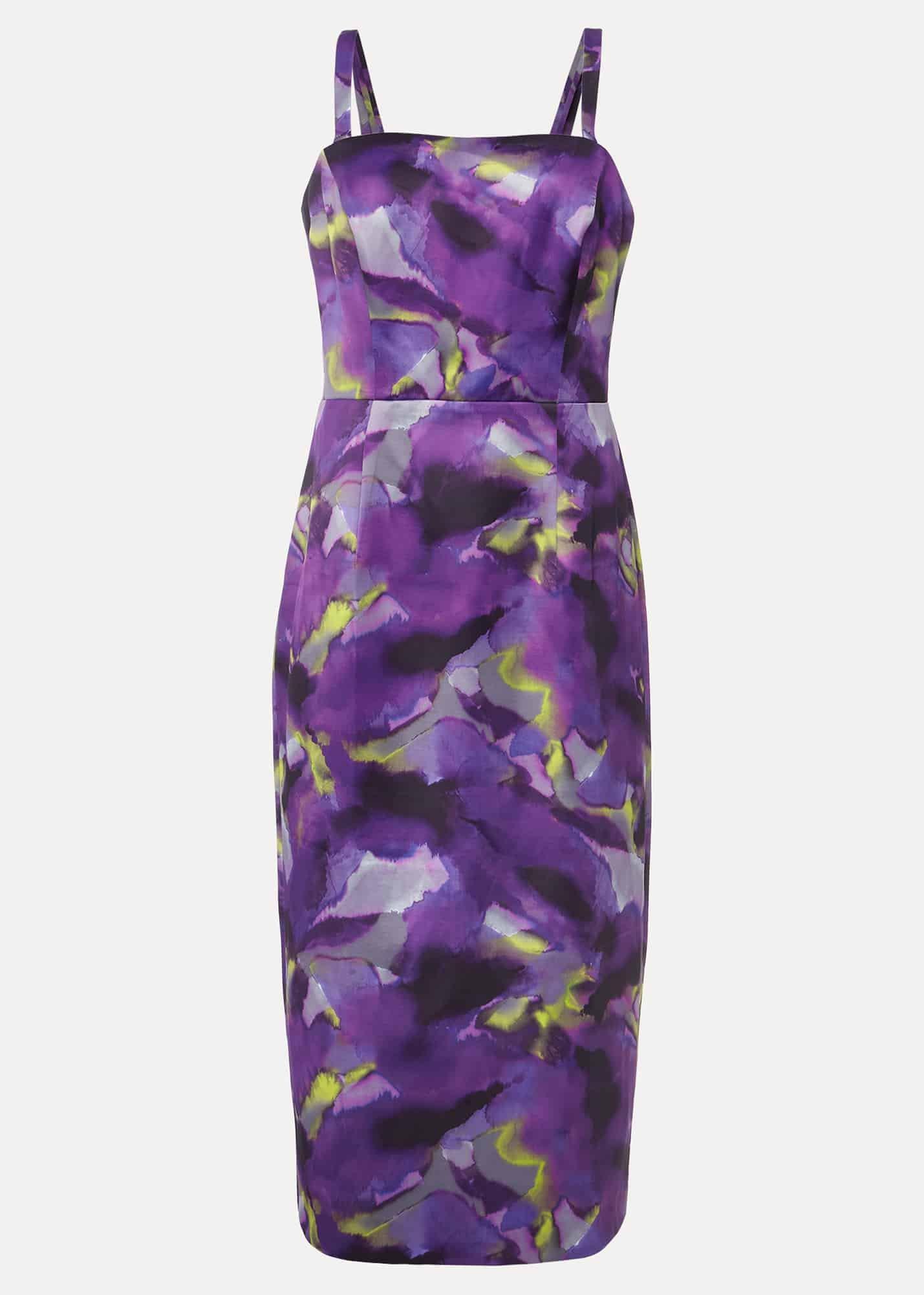Adelita Abstract Print Dress