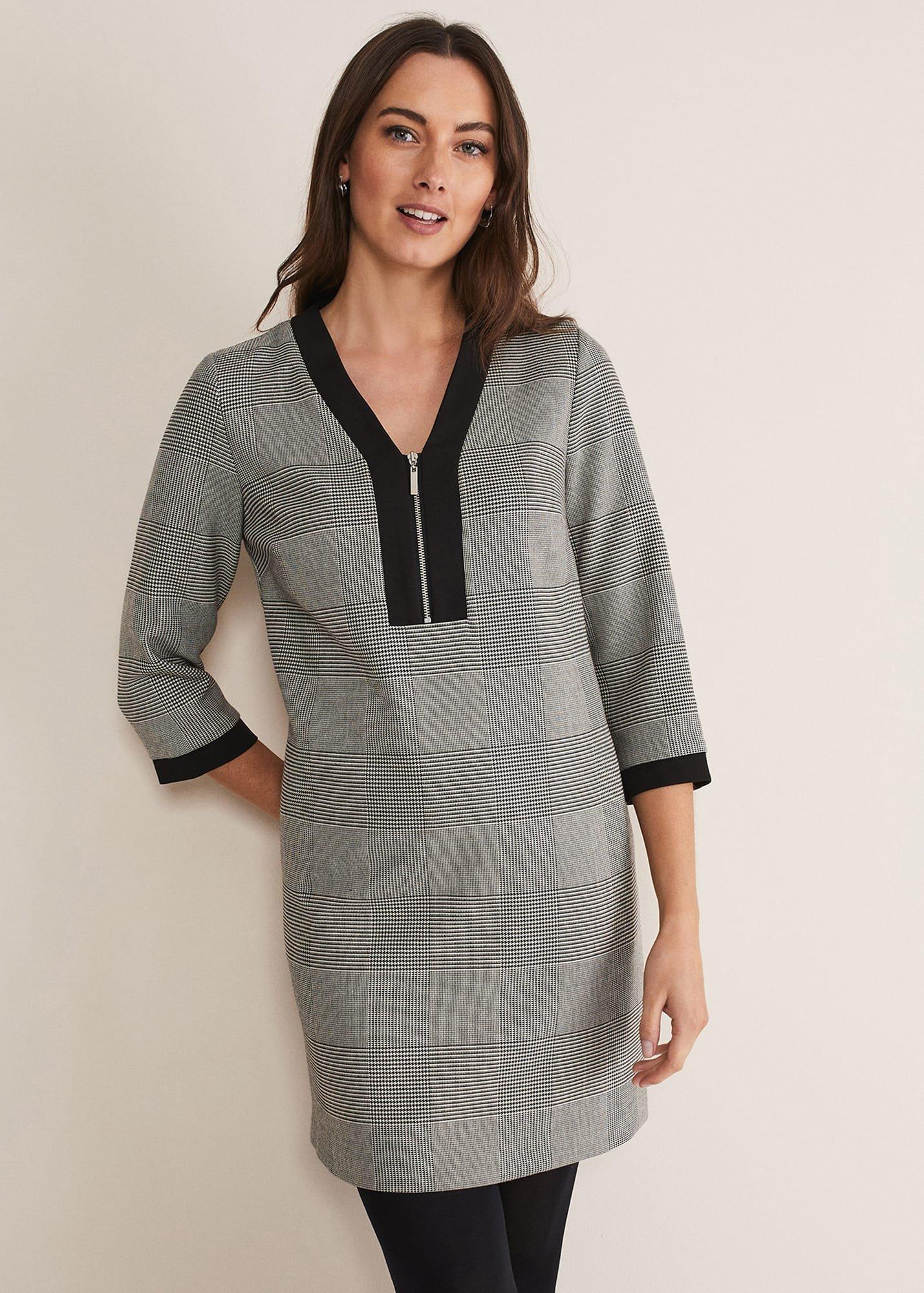 Soraya Check Midi Dress