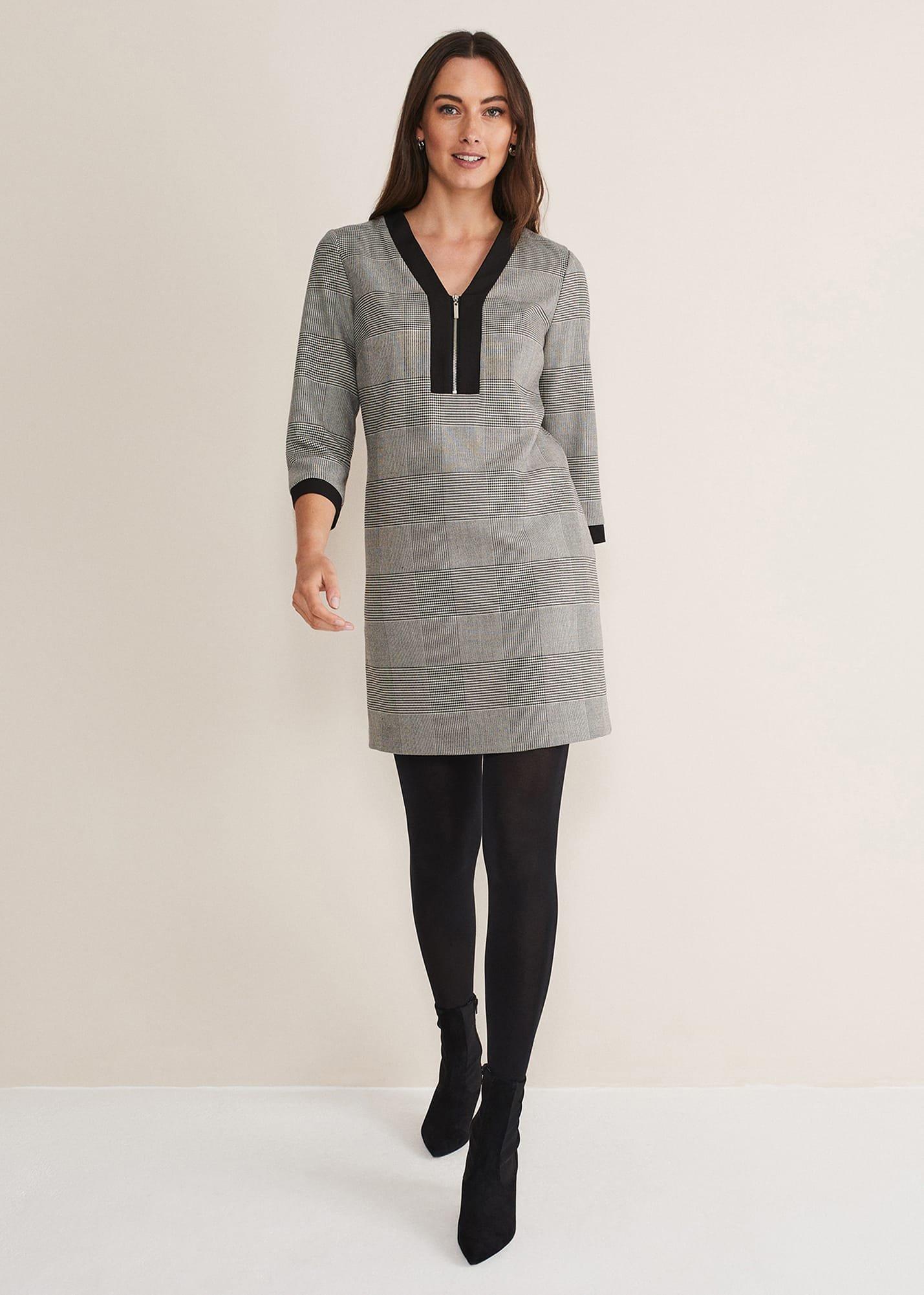 Soraya Check Midi Dress
