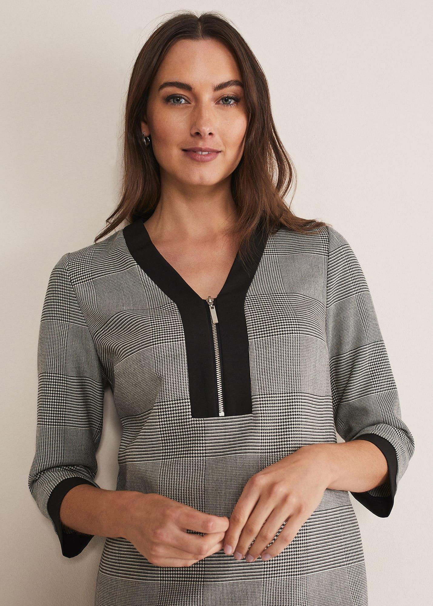 Soraya Check Midi Dress